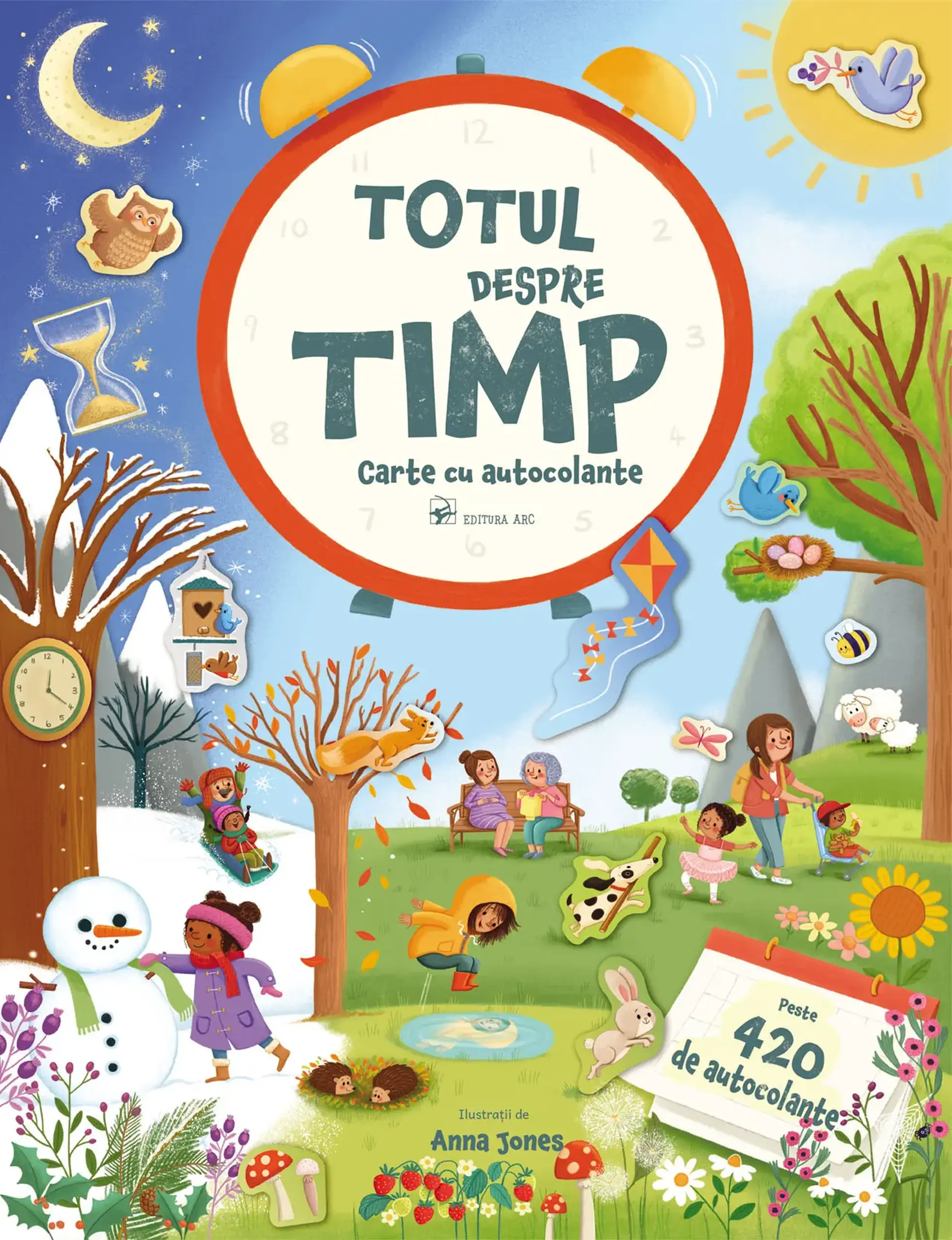 Carte cu autocolante. Totul despre Timp