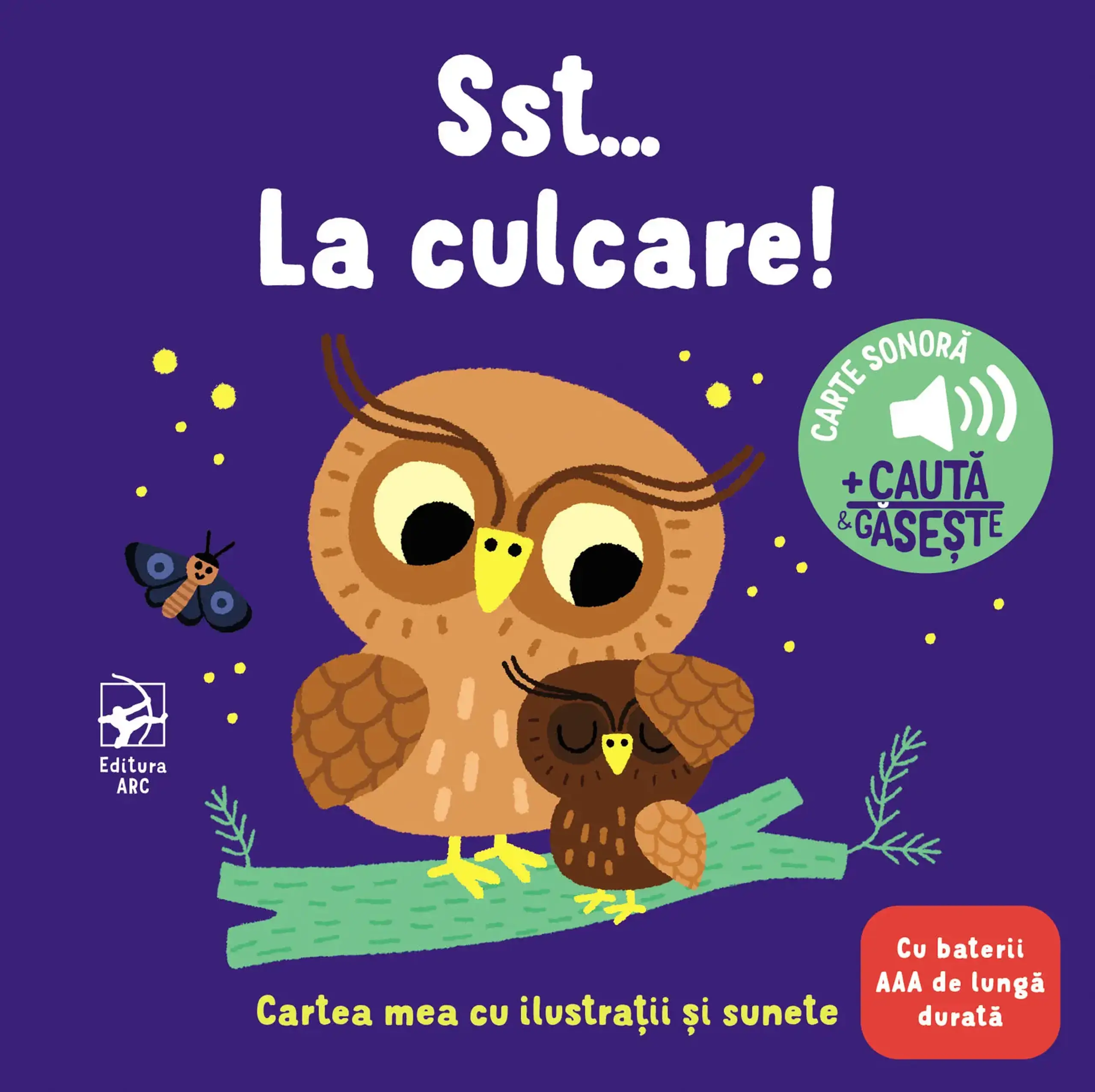 Cartea mea cu ilustratii si sunete. Sst… La culcare!