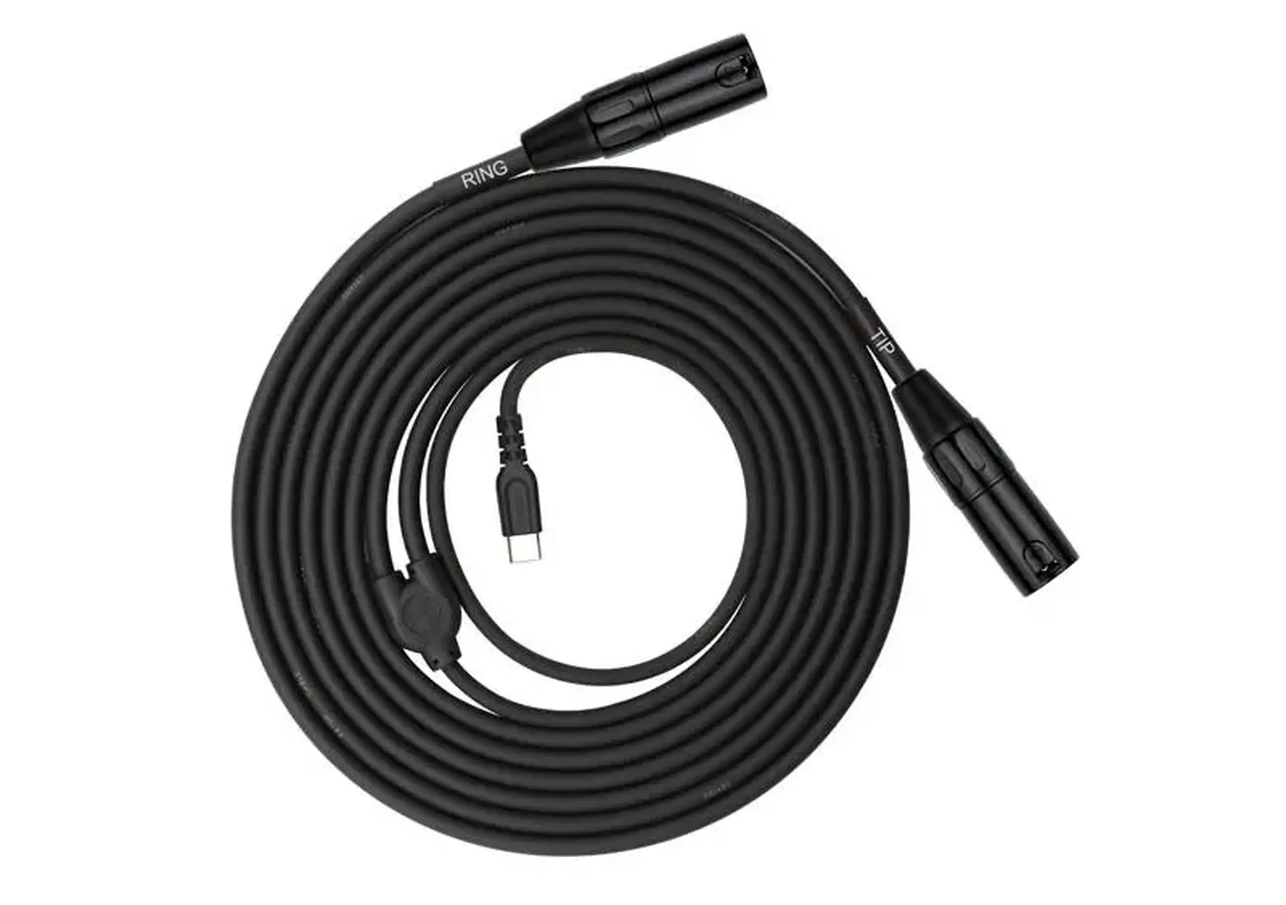 Kirlin UY-C-390-06 Cablu Y USB-C la 2x XLR, 1,8 m, negru