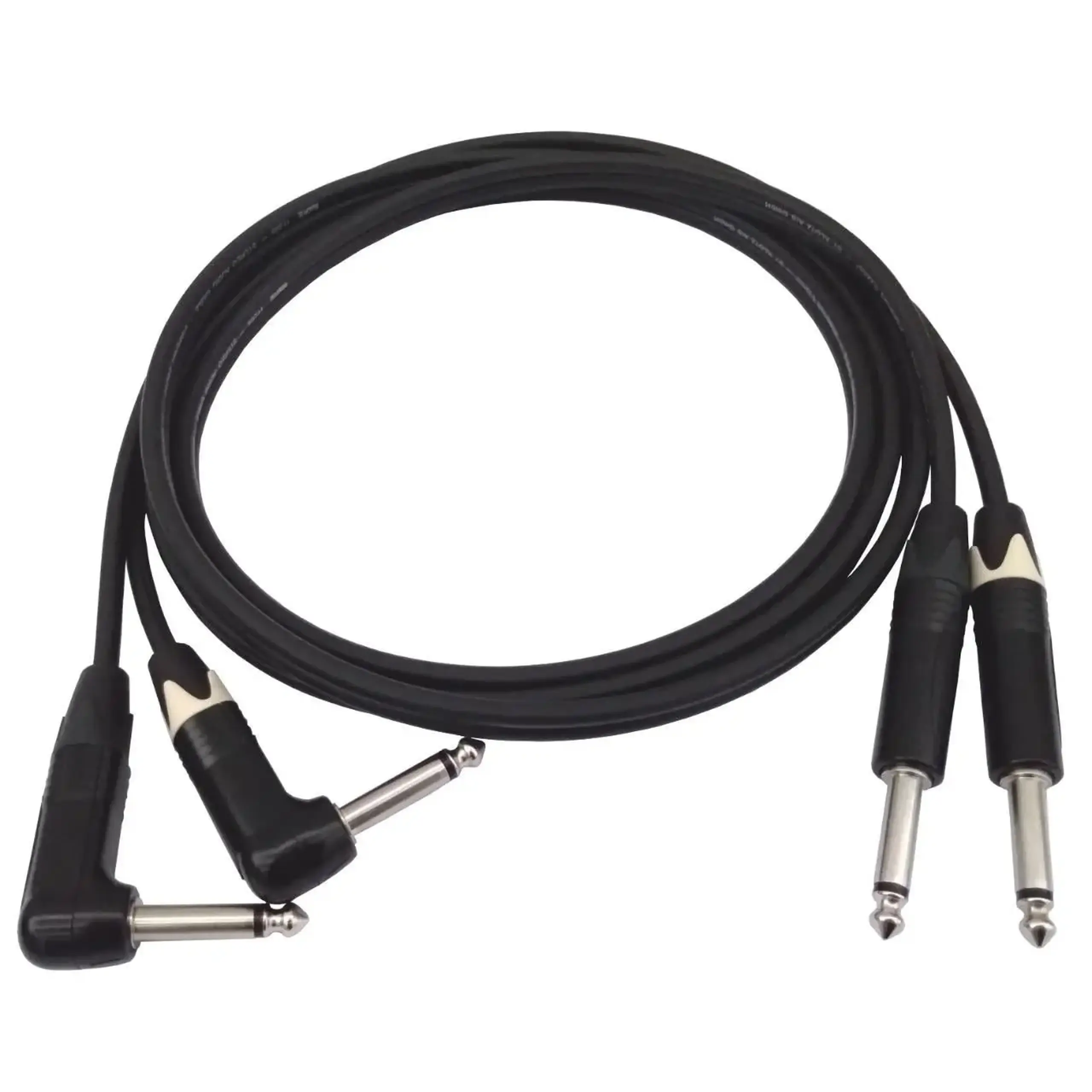 Cablu Stereo Nebalansat pentru Orga Klotz IY205 - Neutrik Jack 6,3mm - Jack 6,3mm 90°