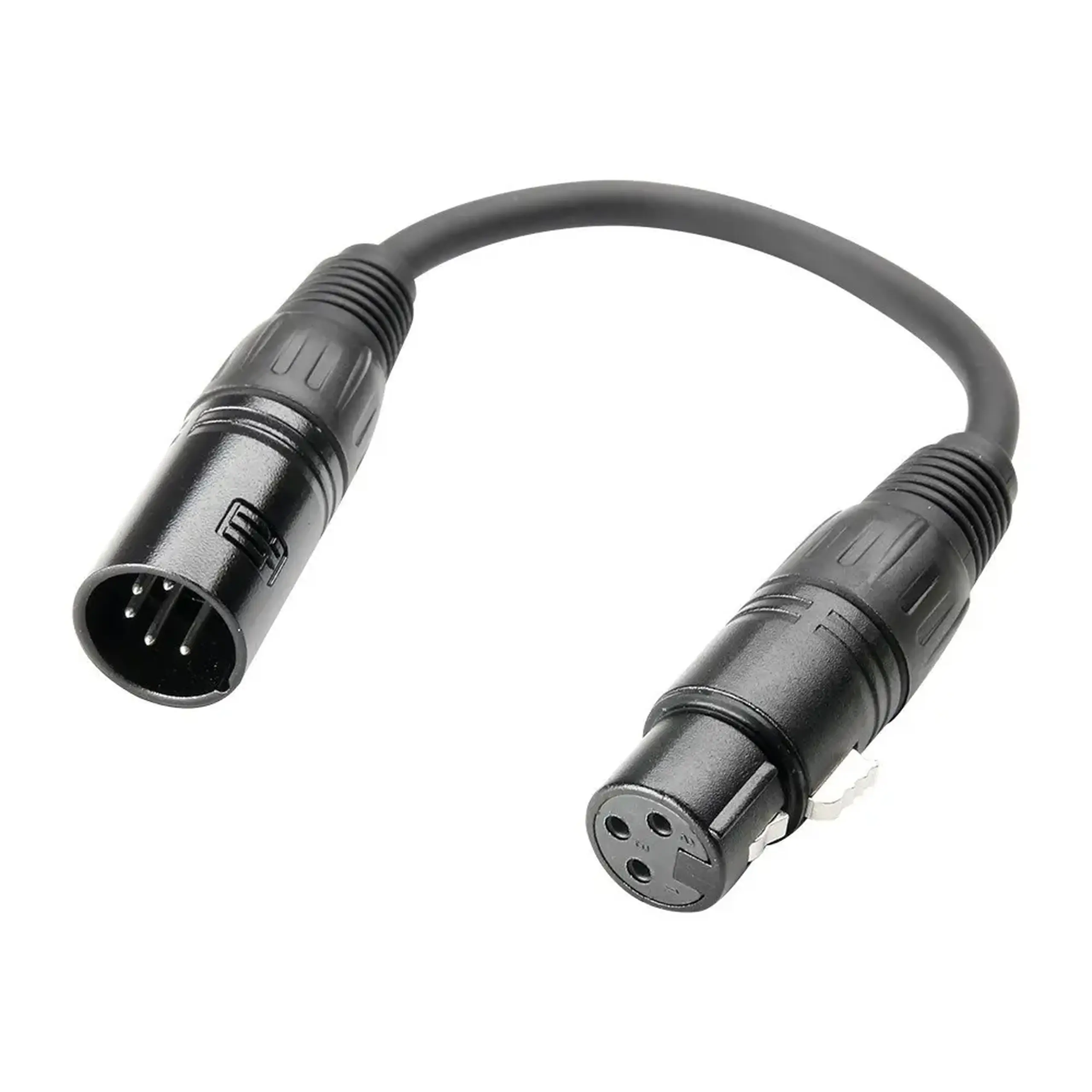 Cablu Adaptop ADAM HALL 3STAR DMX XLRM5 - XLRF3 0.2 M