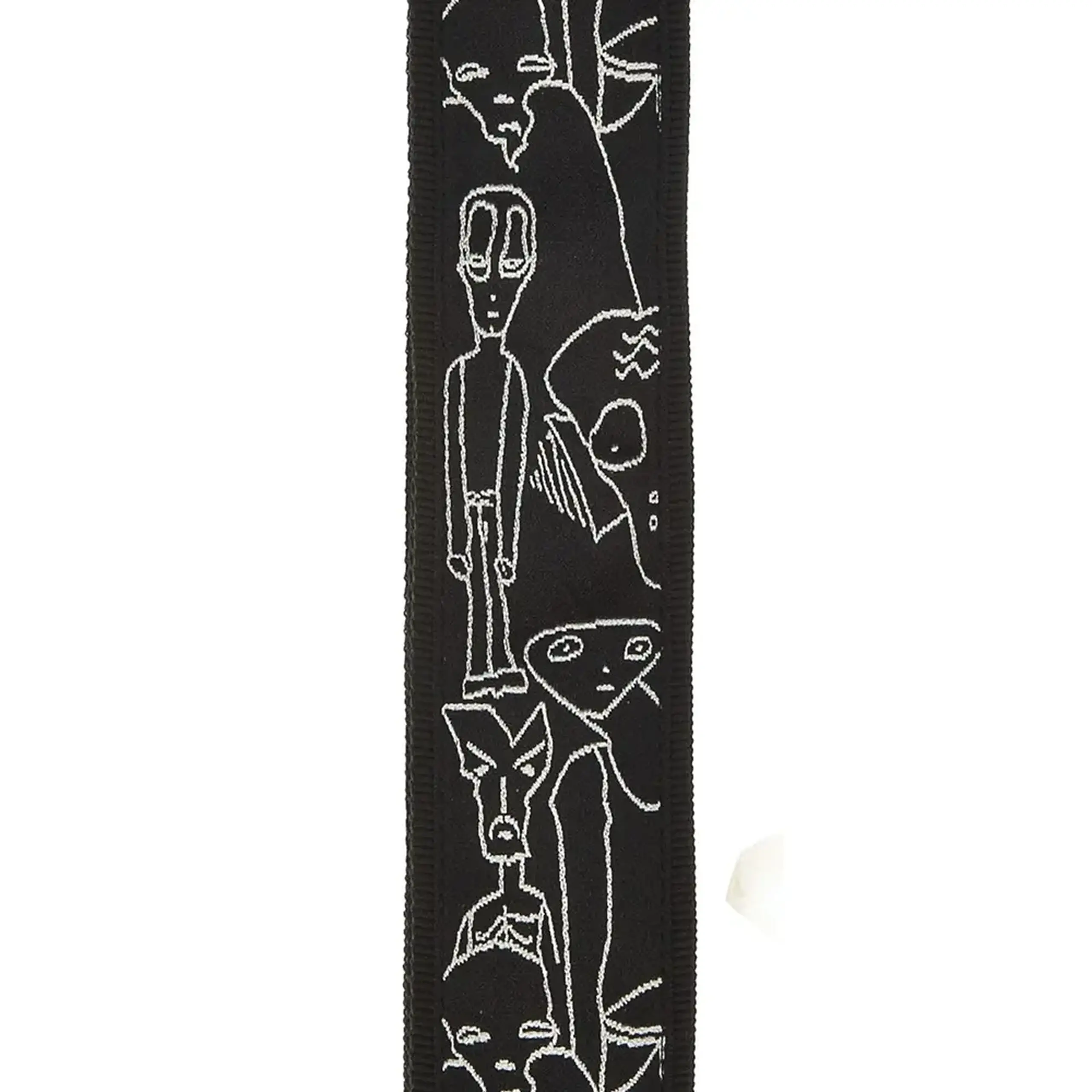 D’Addario 50JS05 Joe Satriani Guitar Strap Silver Sketches