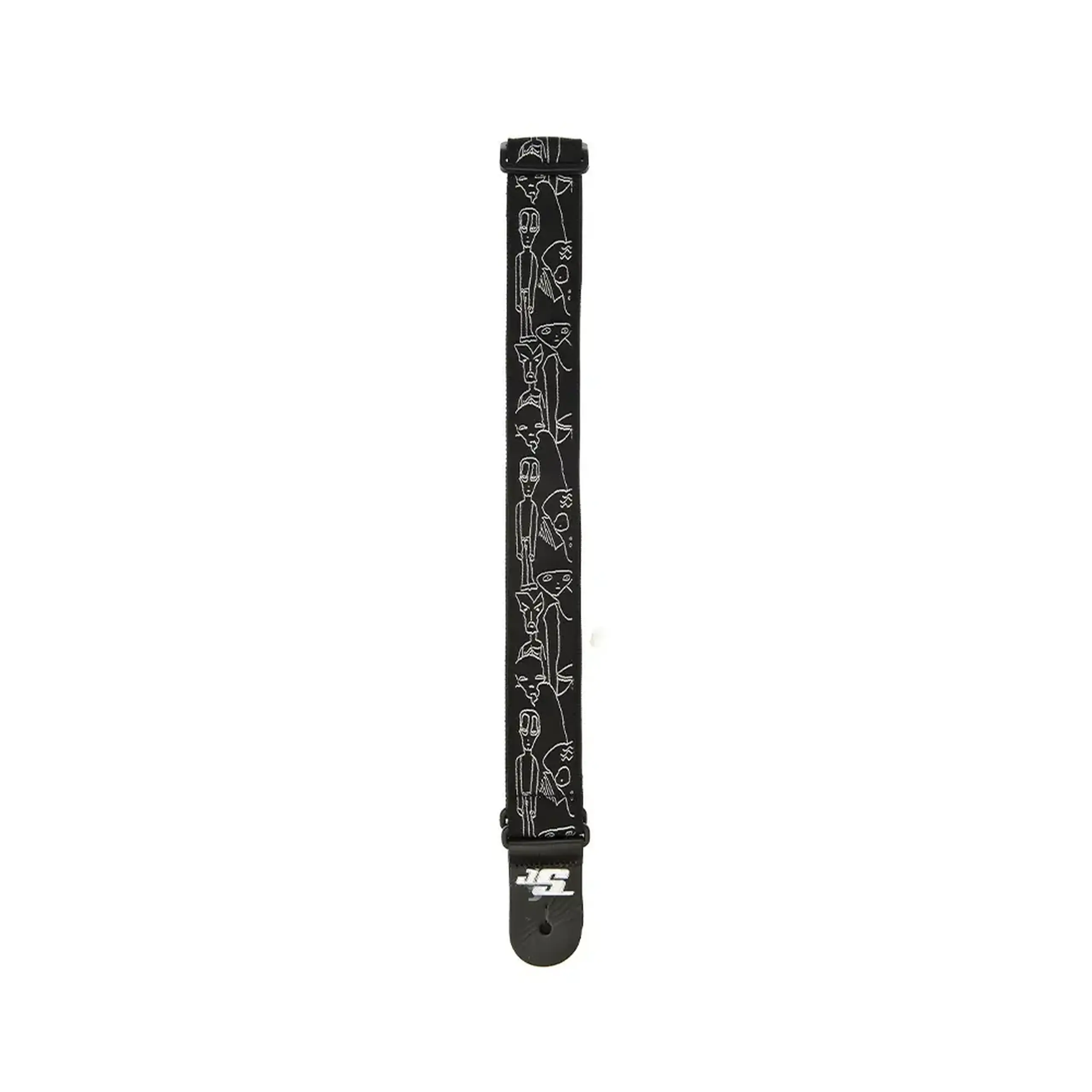 D’Addario 50JS05 Joe Satriani Guitar Strap Silver Sketches