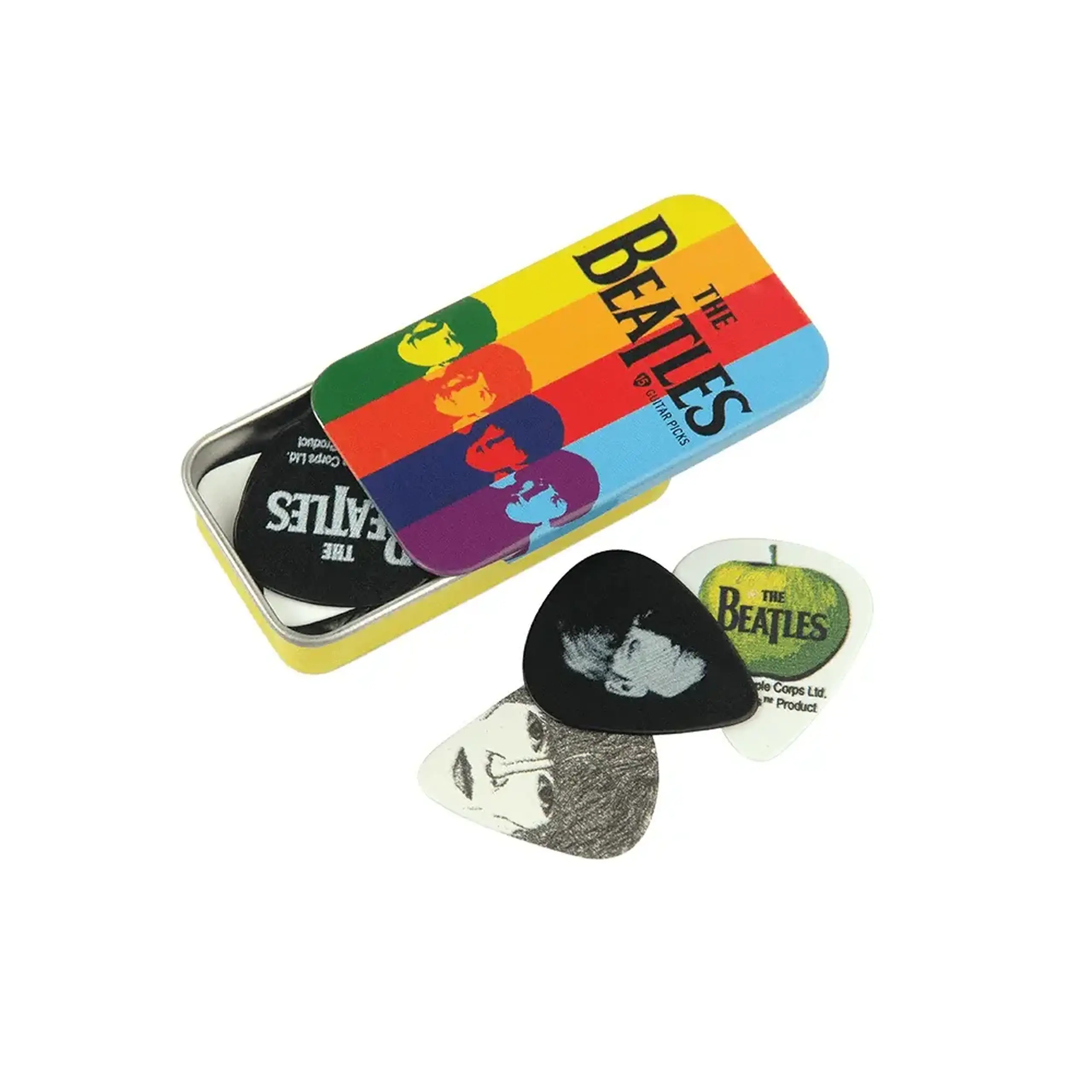 D’Addario Beatles Signature Guitar Pick Tins, 0,70 mm - 1CAB4-15BT2