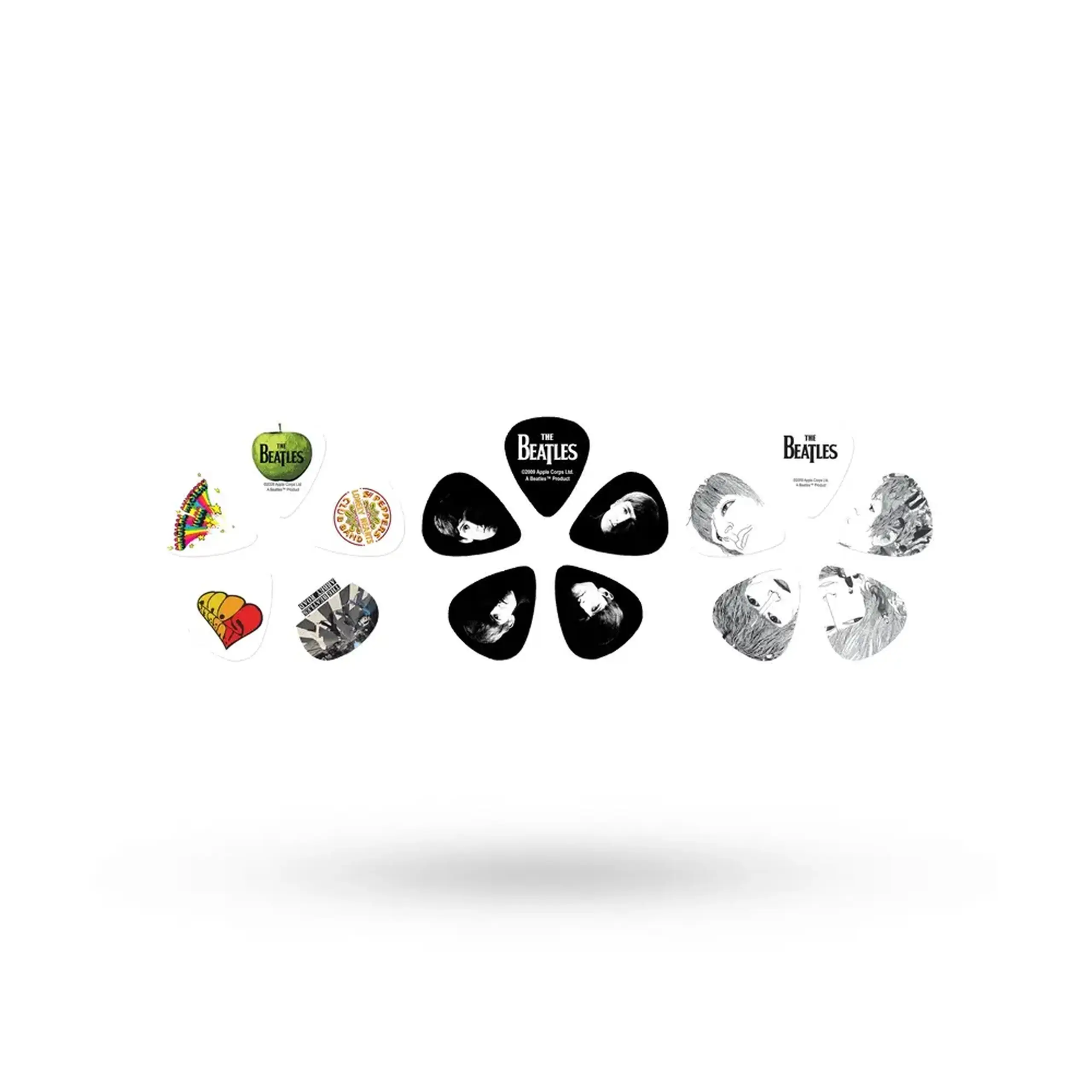 D’Addario Beatles Signature Guitar Pick Tins, 0,70 mm - 1CAB4-15BT2