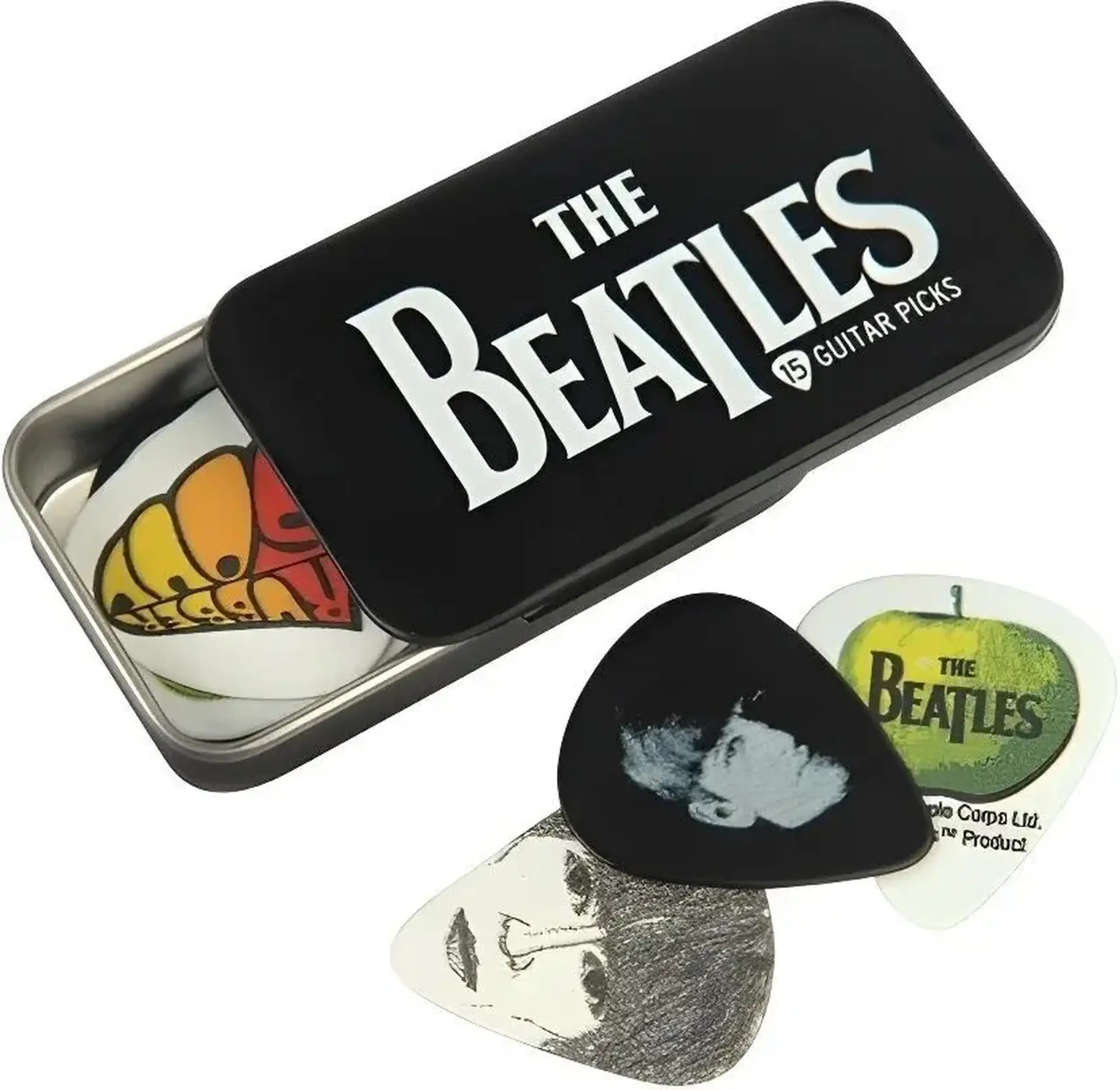 D’Addario Beatles Signature Guitar Pick Tins, 0,70 mm - 1CAB4-15BT1