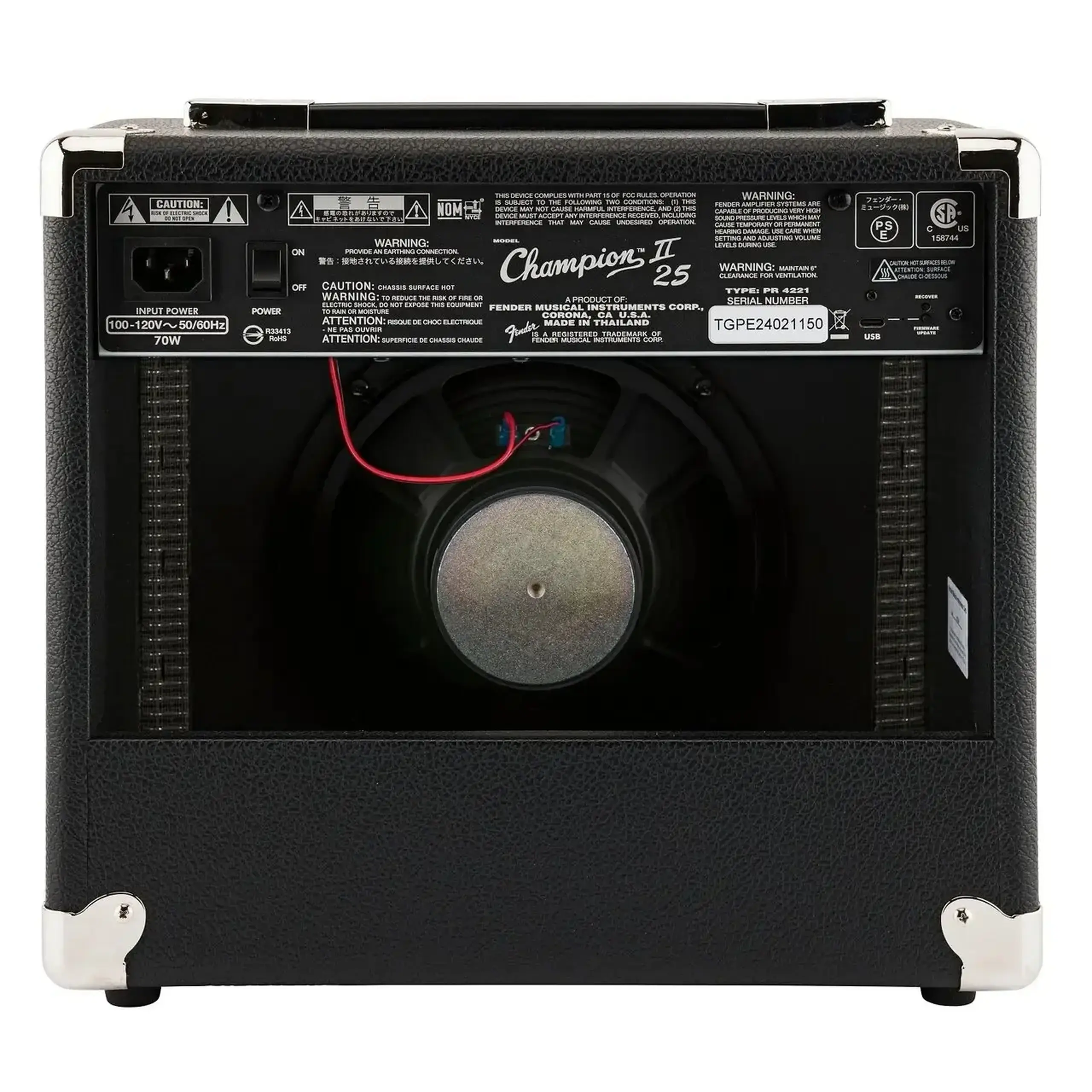 Fender Champion II 25 – Amplificator Combo pentru Chitară