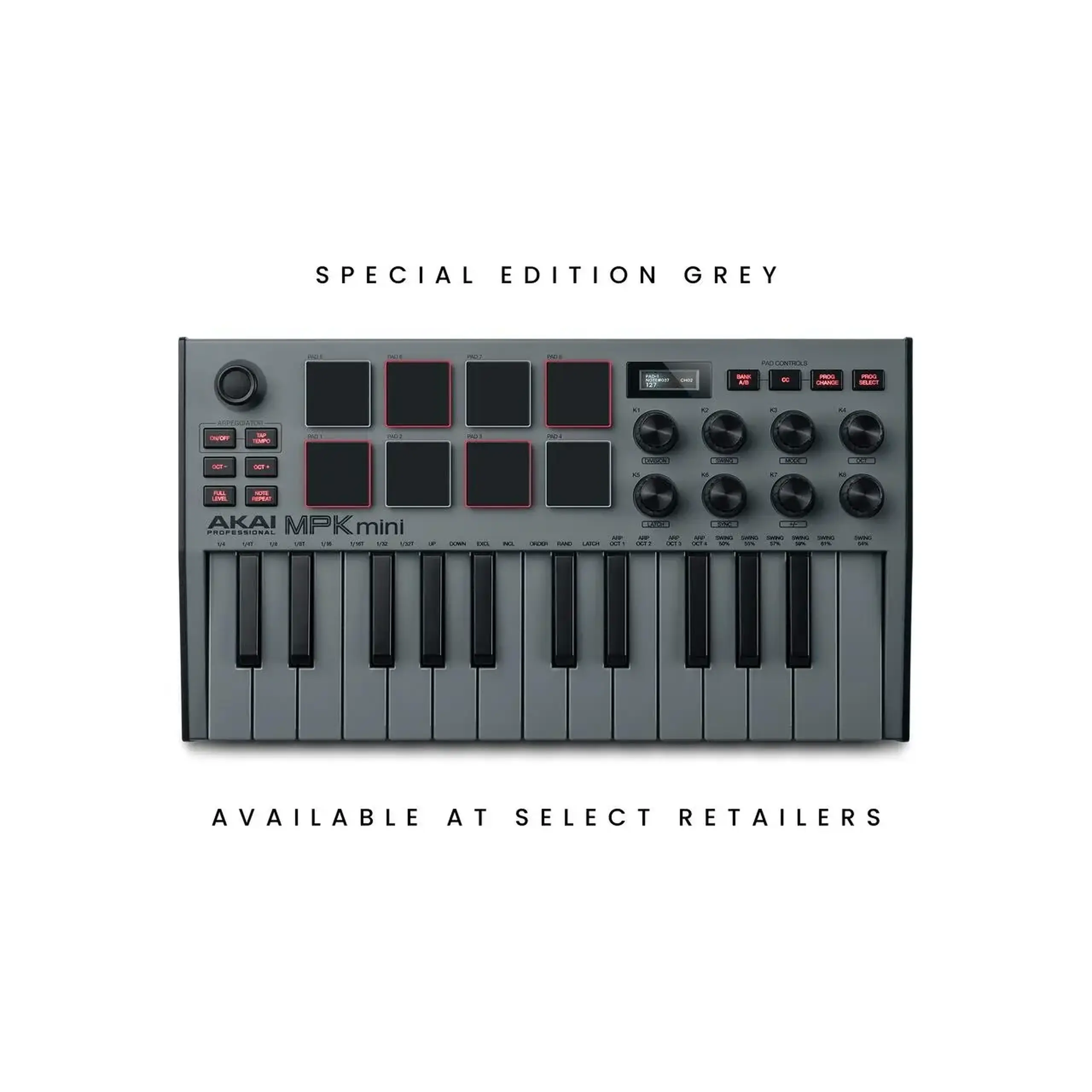 MIDI Claviatura AKAI Professional MPK Mini MK3 Gray