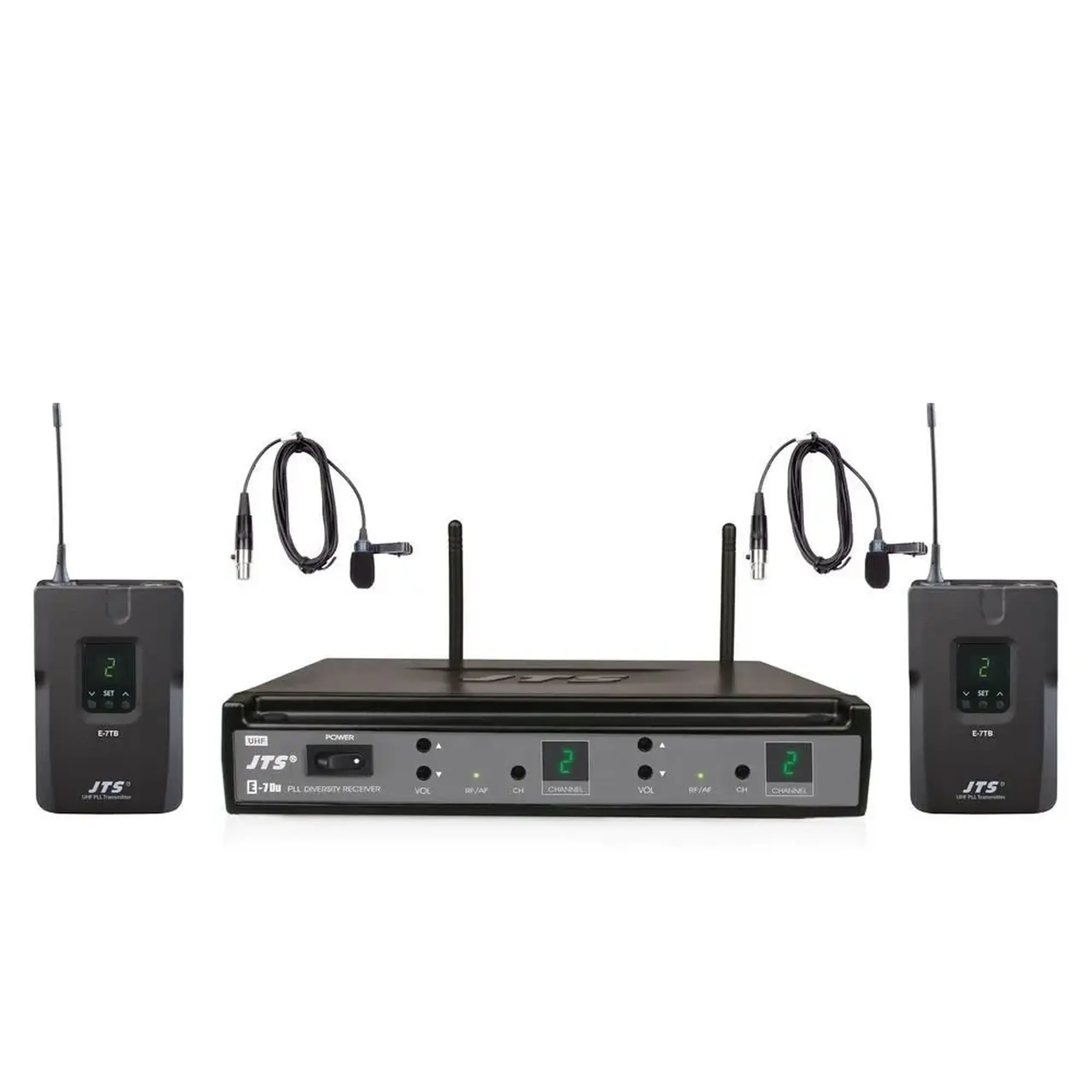 Sistem Wireless cu Doua Microfoane Lavaliera JTS E-7Du/E-7TBD+CM-501