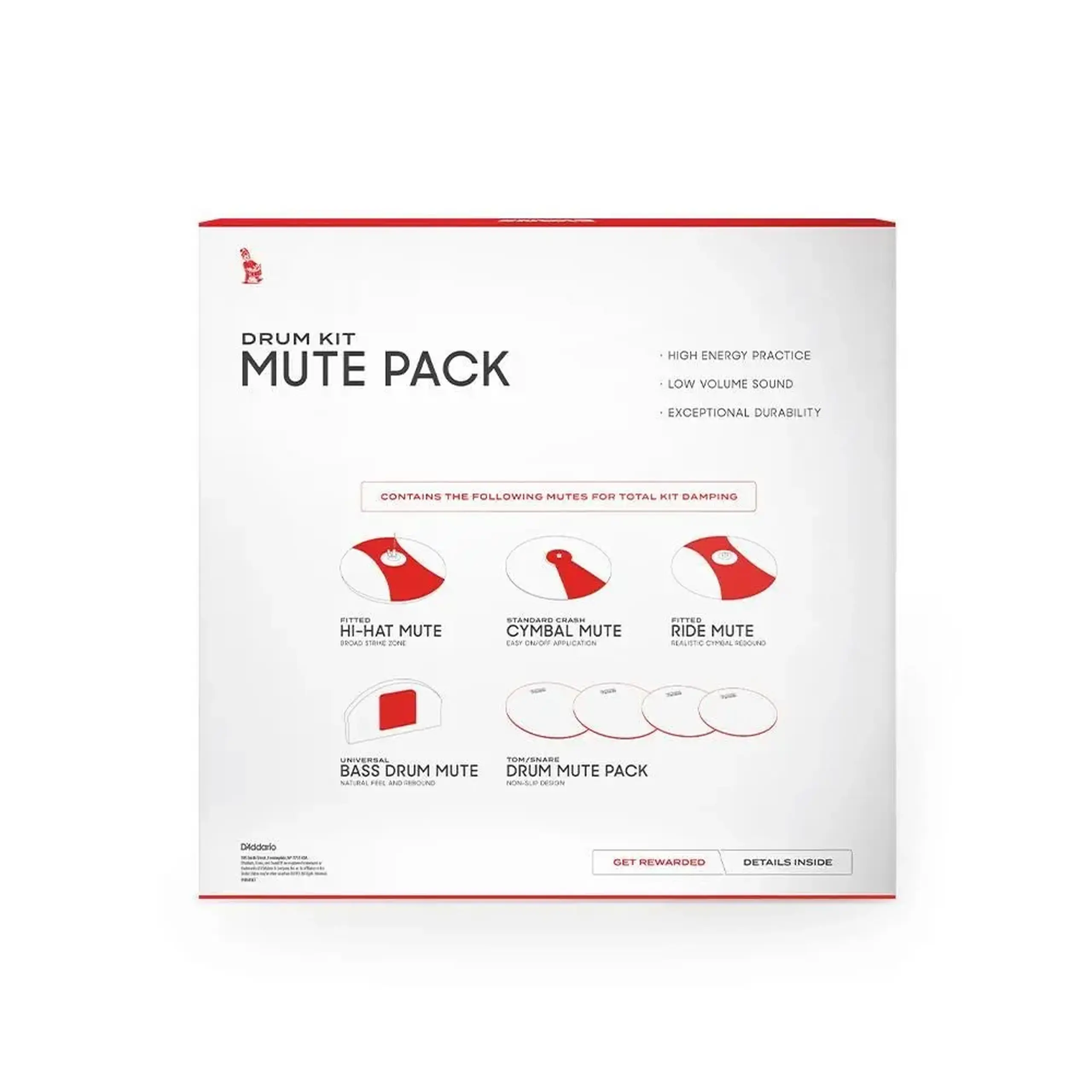 Evans SoundOff Drum Kit Mute Pack Rock Set