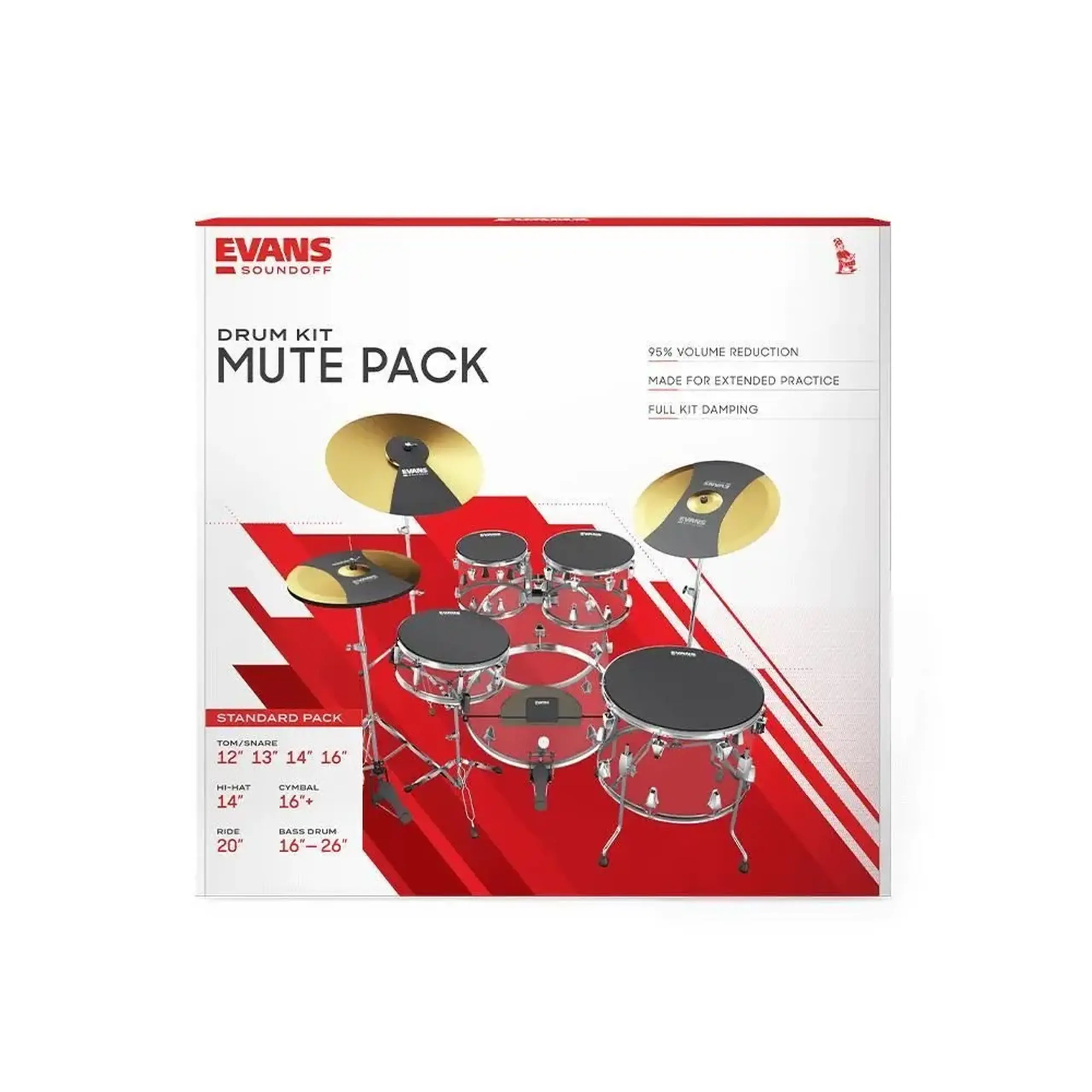 Evans SoundOff Drum Kit Mute Pack Standard Set