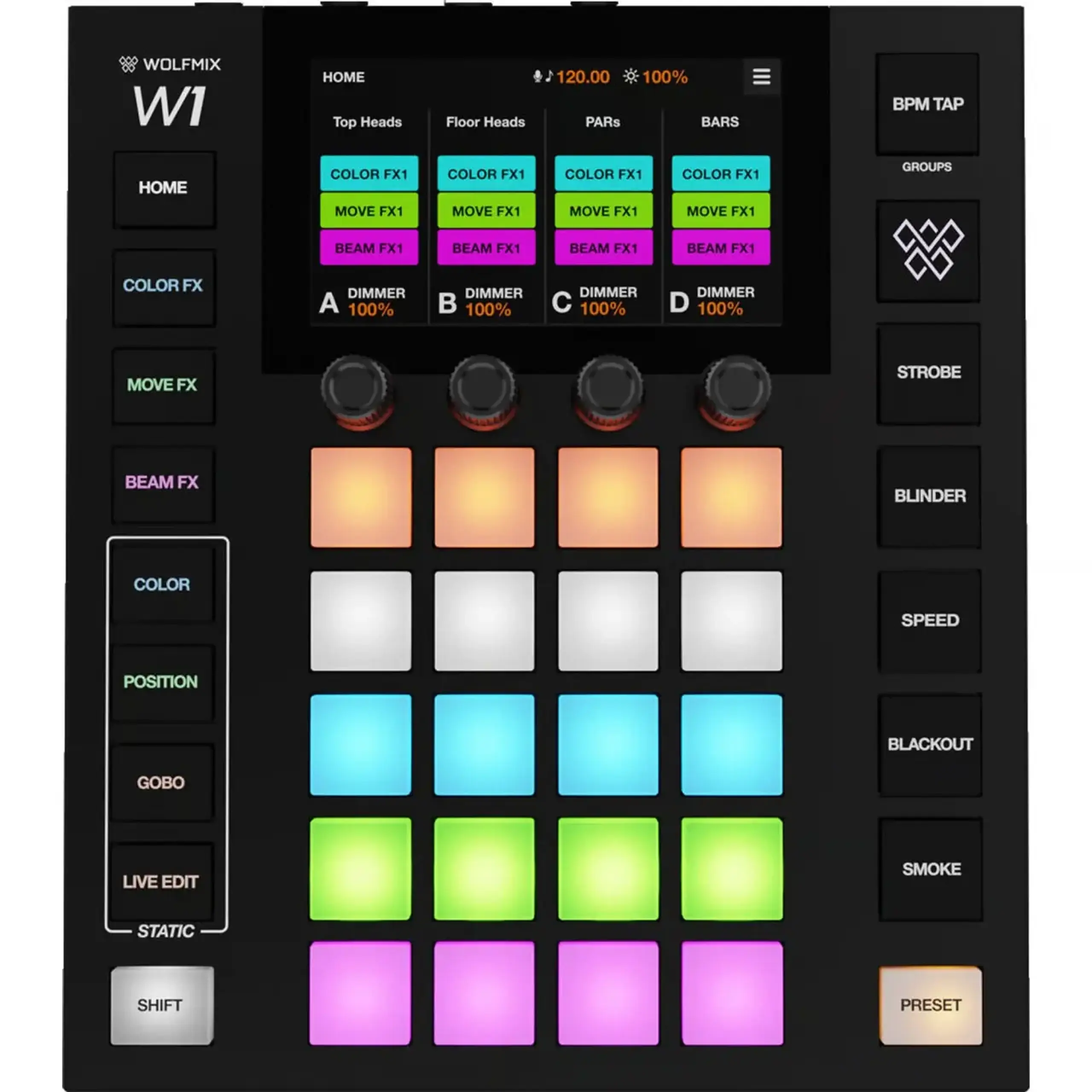 Wolfmix W1 MK3 controler DMX standalone