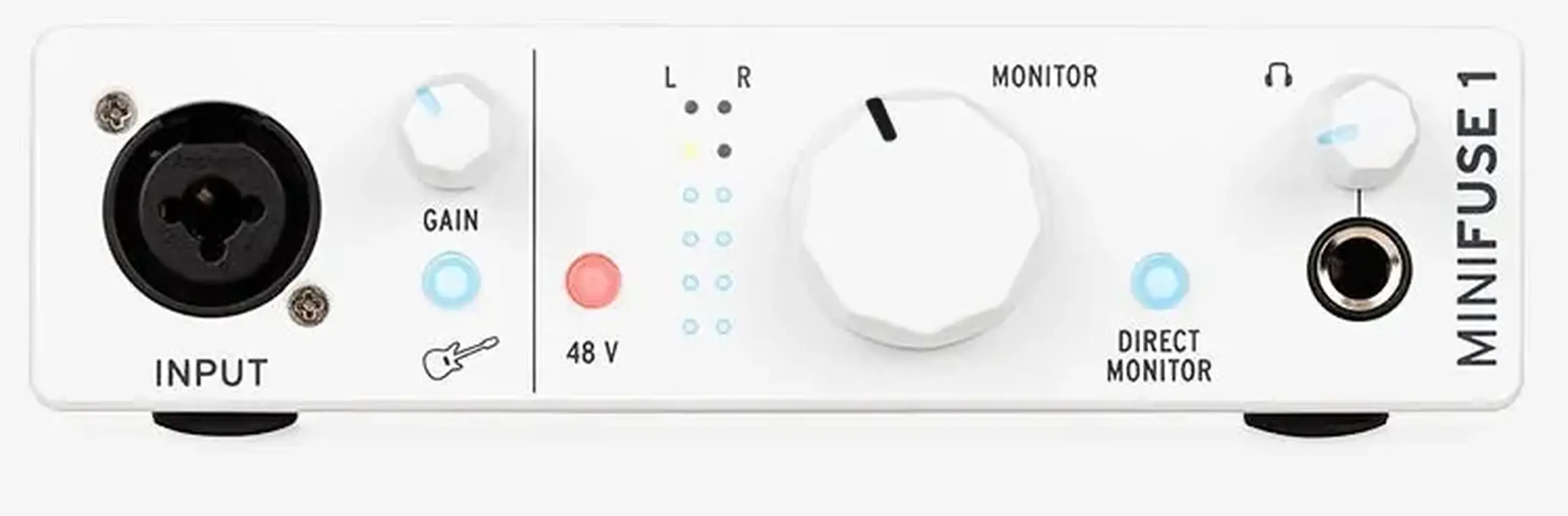 Set studio Arturia MiniFuse 1 White + JTS JS-1P Plus White + Audio-Technica ATH-M20X White