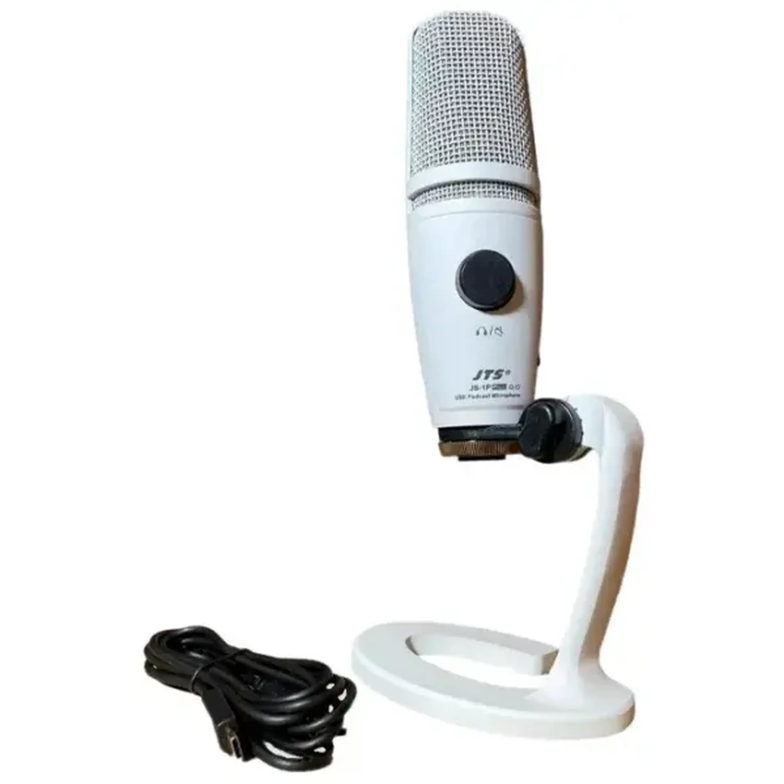 Set studio Arturia MiniFuse 1 White + JTS JS-1P Plus White + Audio-Technica ATH-M20X White