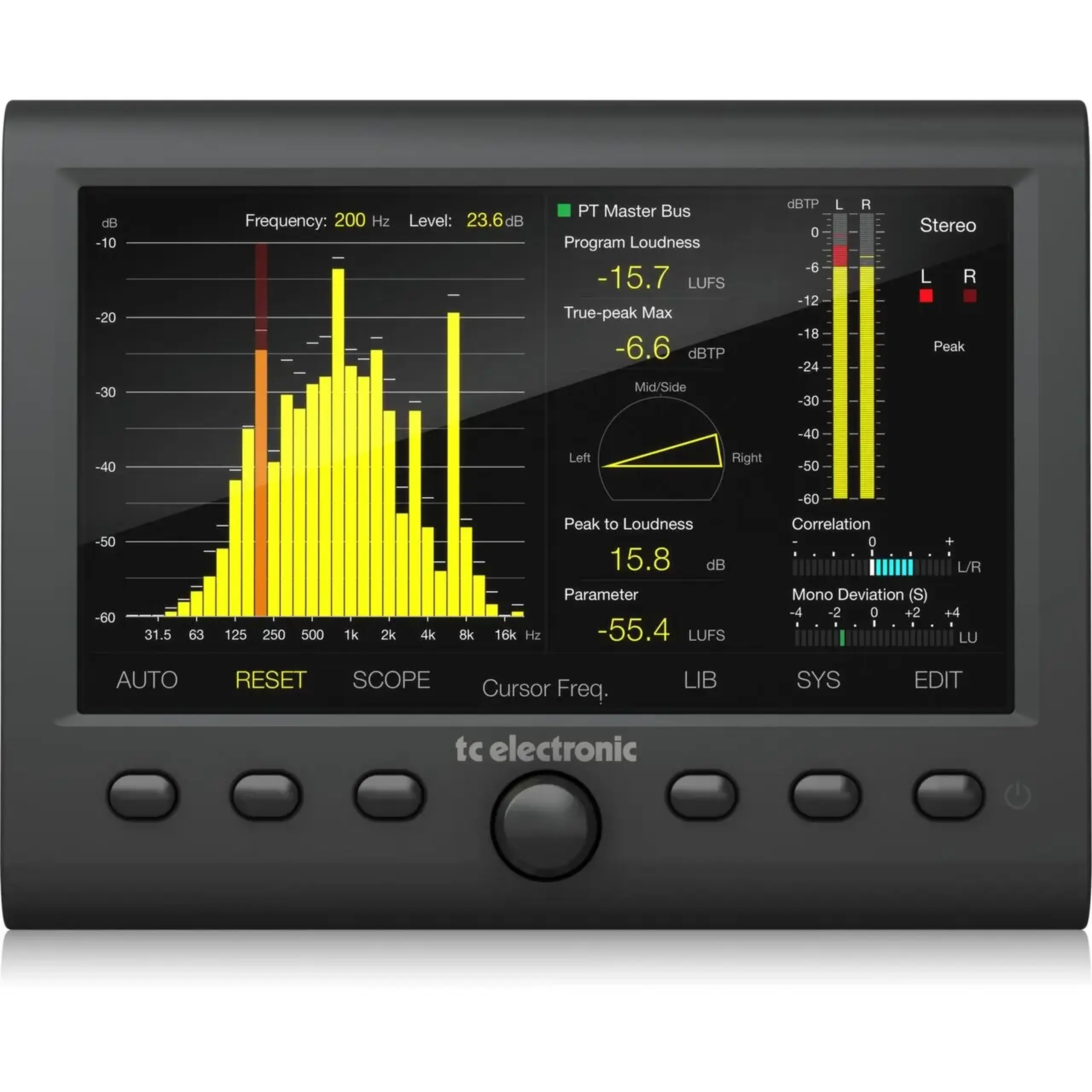 TC Electronic Clarity M Stereo – Măsurător Audio Profesional pentru Mixaj și Mastering