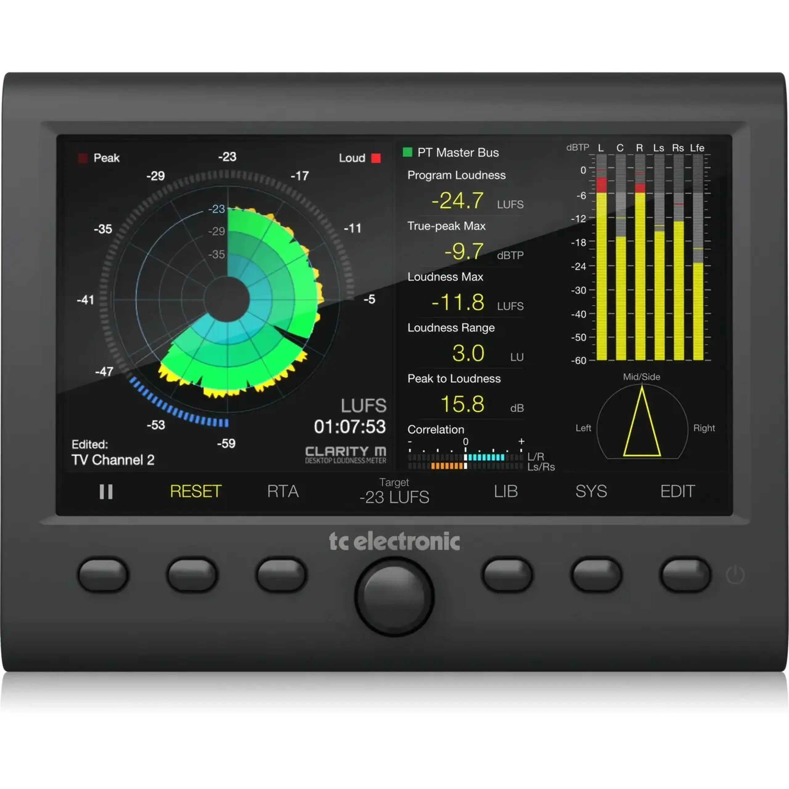TC Electronic Clarity M – Măsurător Audio Profesional pentru Mixaj și Mastering