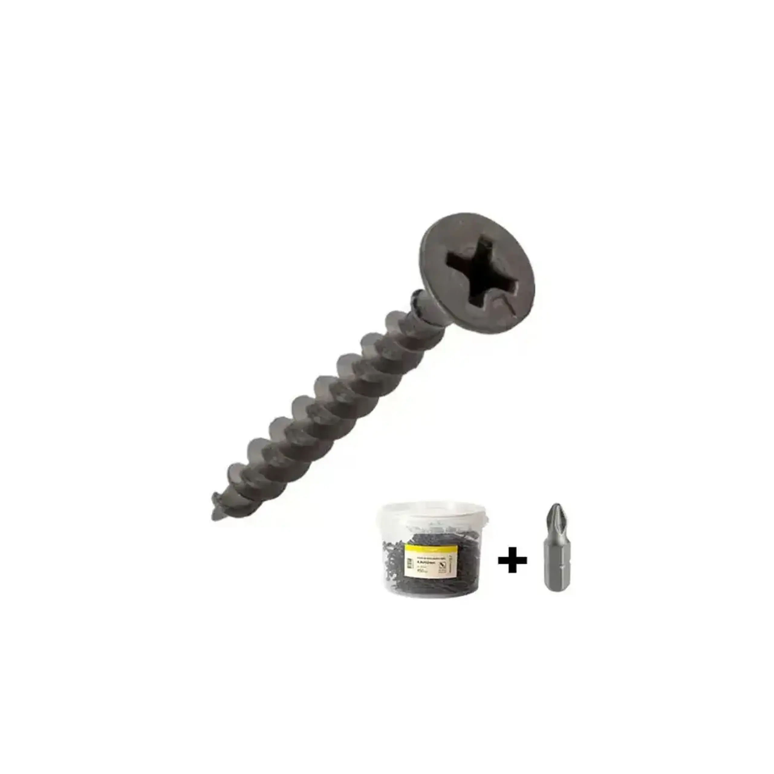 Set șuruburi autofiletante pentru lemn cu bit 4.8 * 89 mm 550 buc. PROFMET