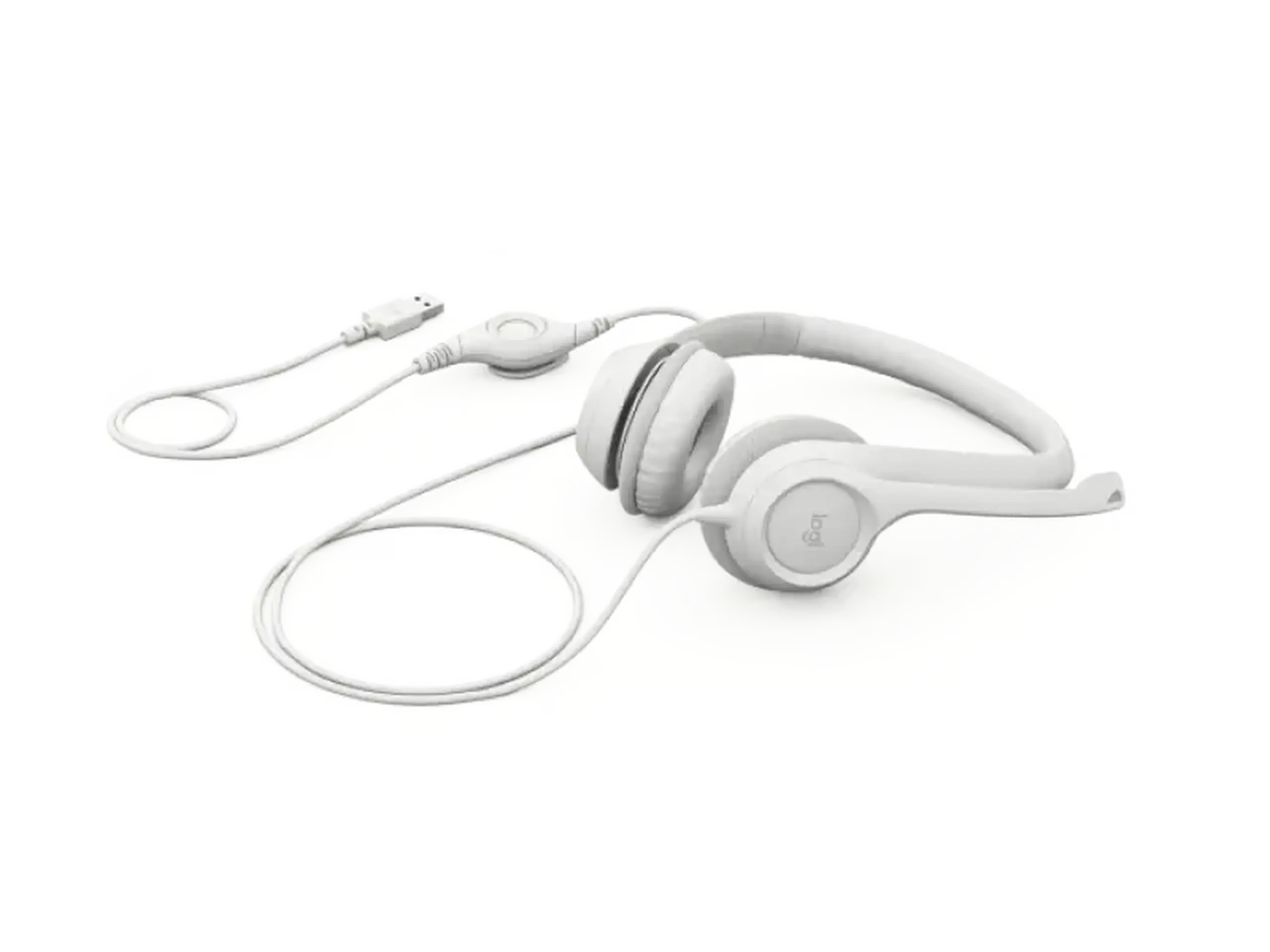 Căști Logitech H390, Alb