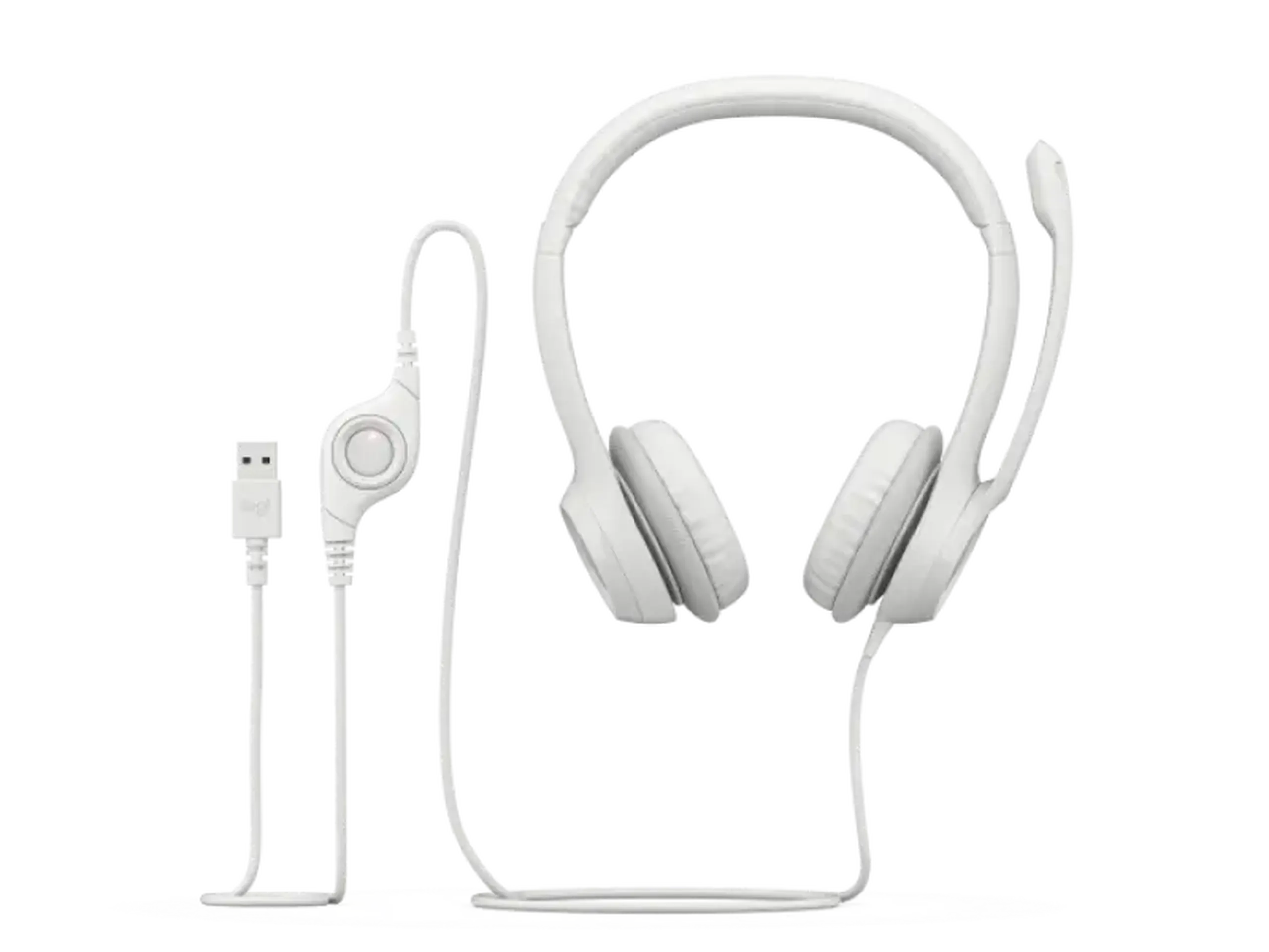Căști Logitech H390, Alb