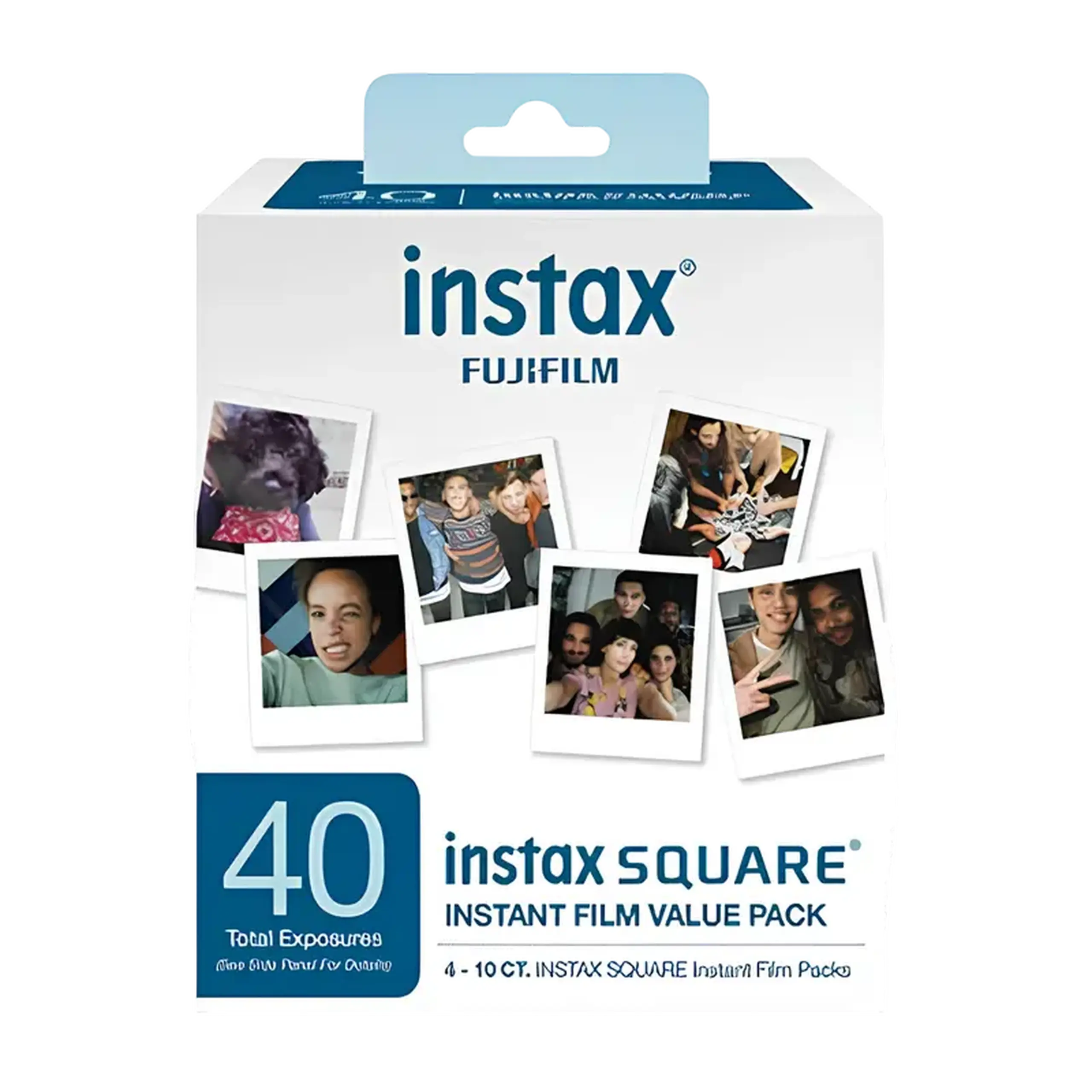 Fujifilm Instax Square Film Multi-Pack (40 Sheets), White
