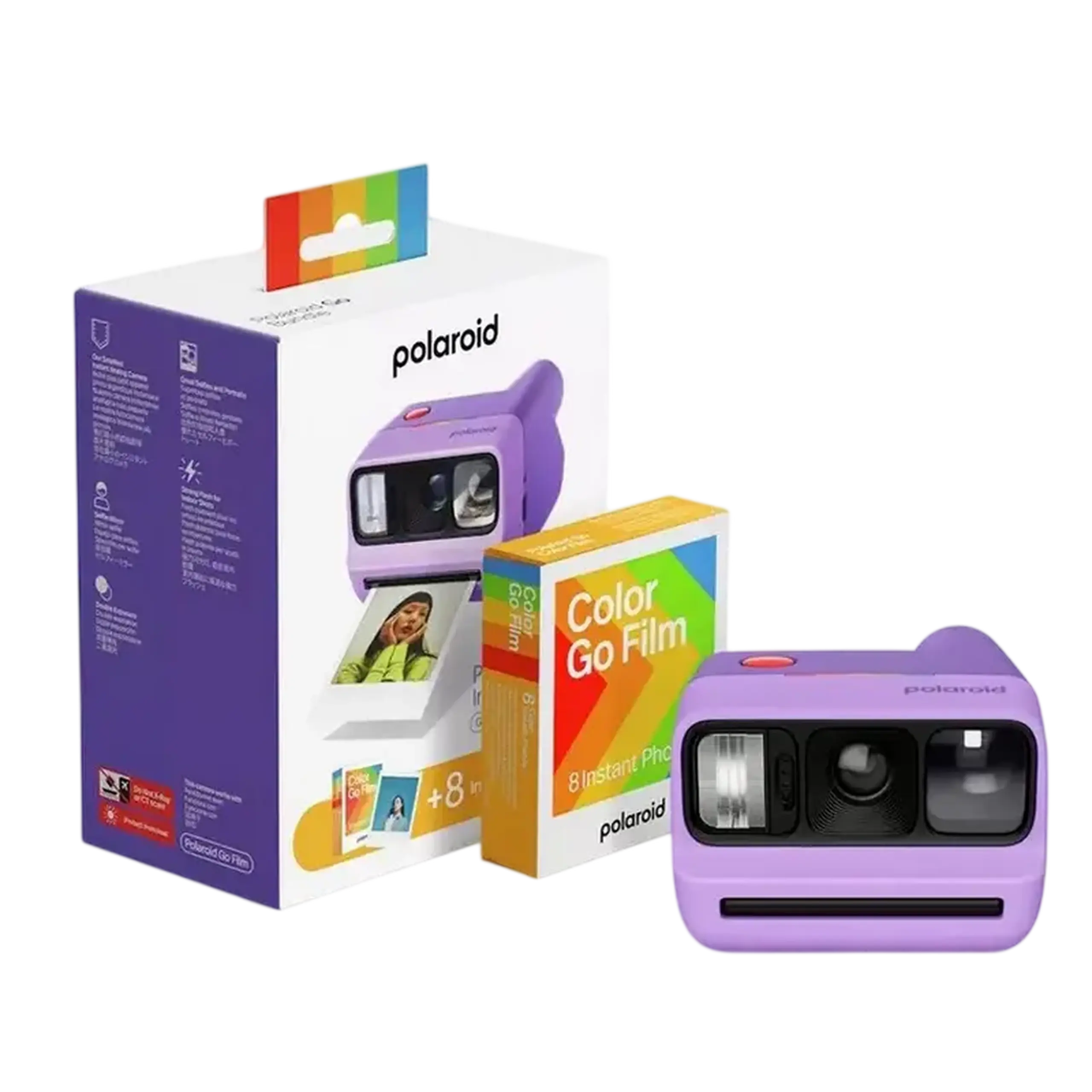Camera Foto Instant Polaroid Go Gen 3 E-Box Bundle (8 Shots), Purple