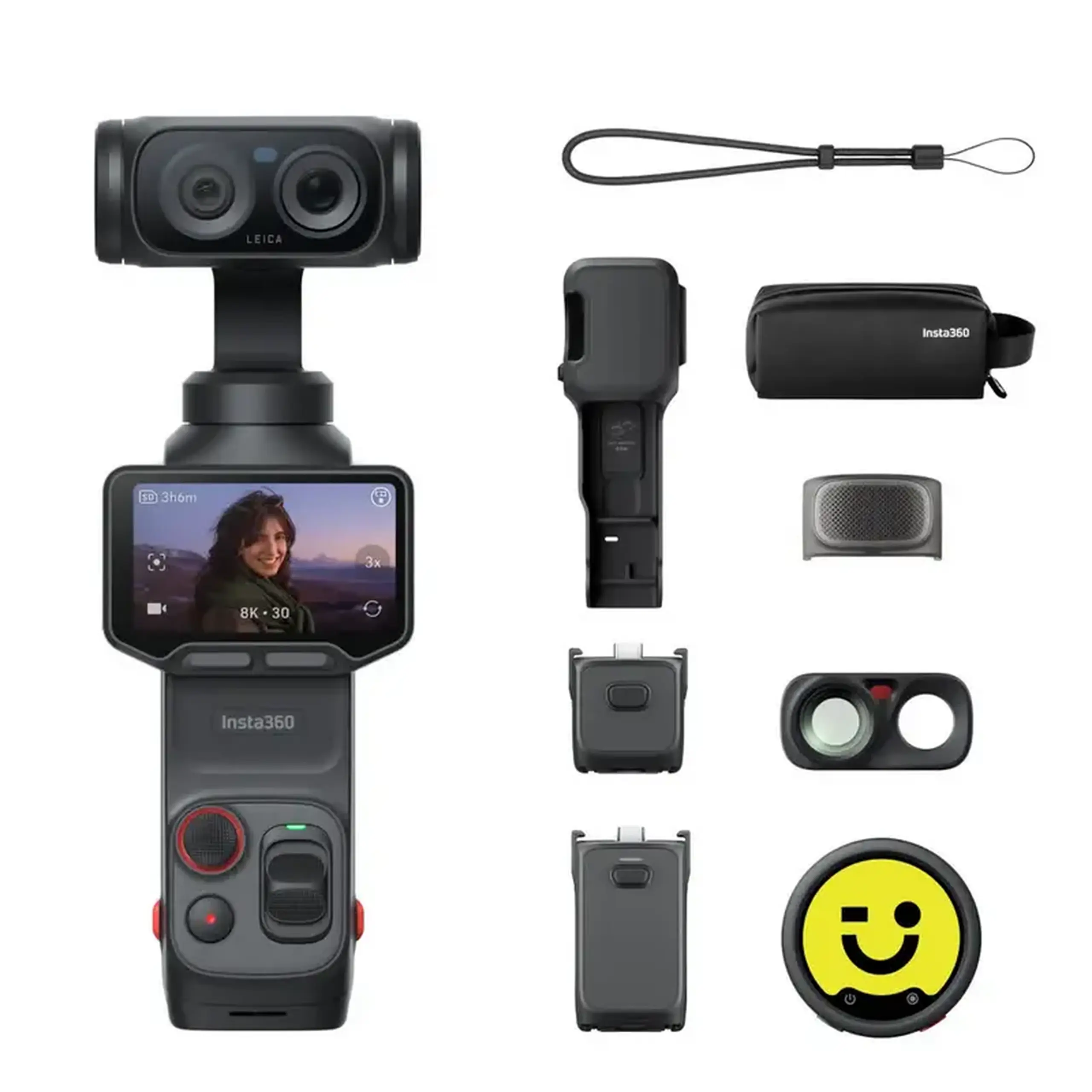 Camera Action cu Stabilizator Insta360 Luna Creator Bundle, Cosmic Black