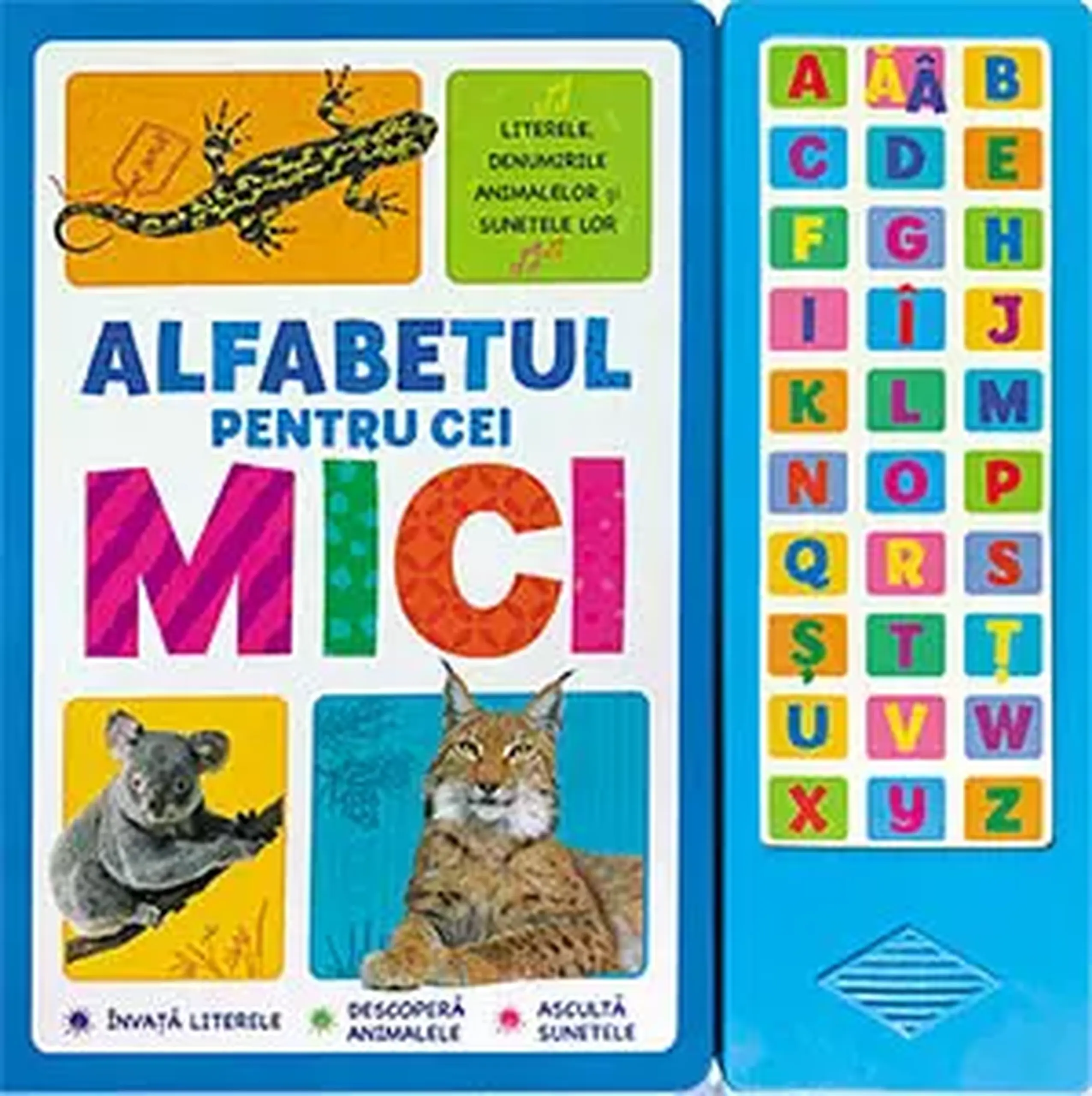 Alfabetul pentru cei mici. Literele, denumirile animalelor si sunetele lor