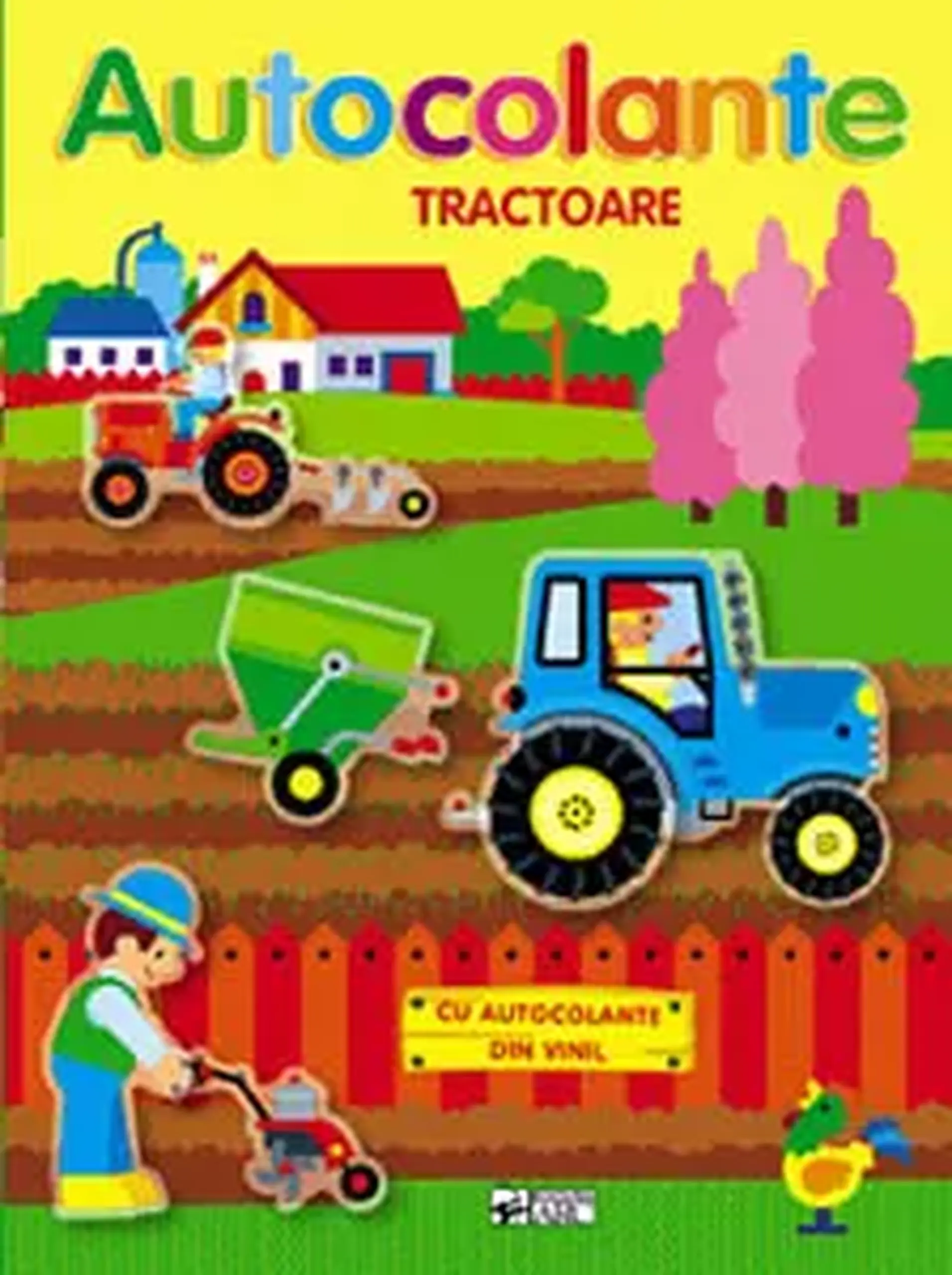 Autocolante. Tractoare. Ne jucam si construim