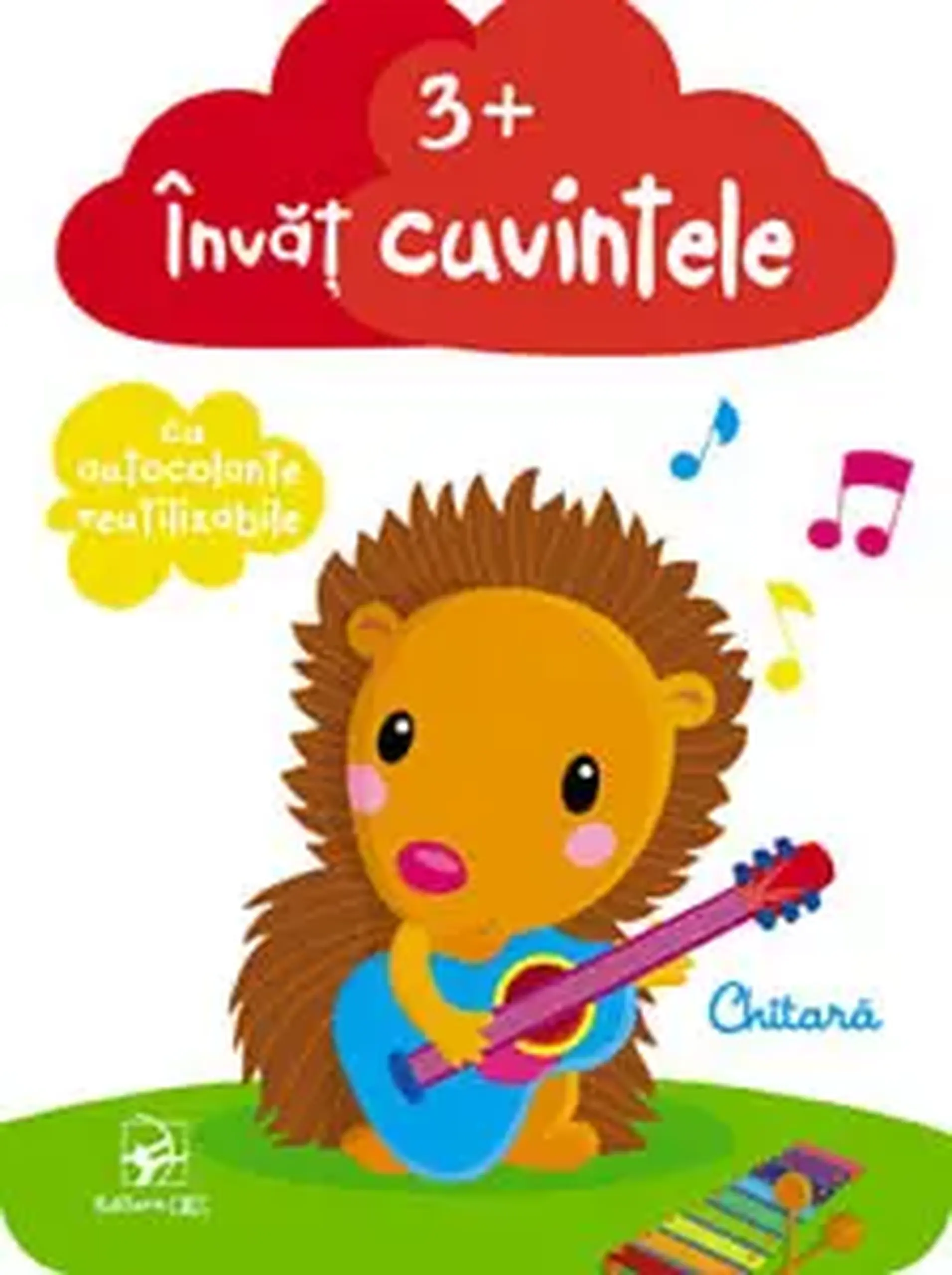 Invat cuvintele 3+ cu autocolante reutilizabile