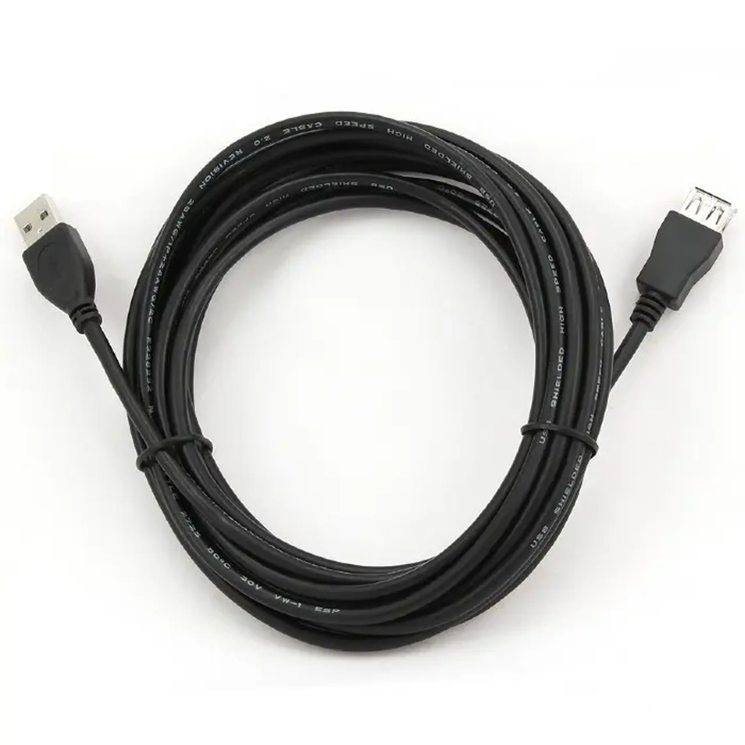 Cablu prelungitor Cablexpert CCP-USB2-AMAF-15C, USB Type-A/USB Type-A (F), 4,5m, Negru