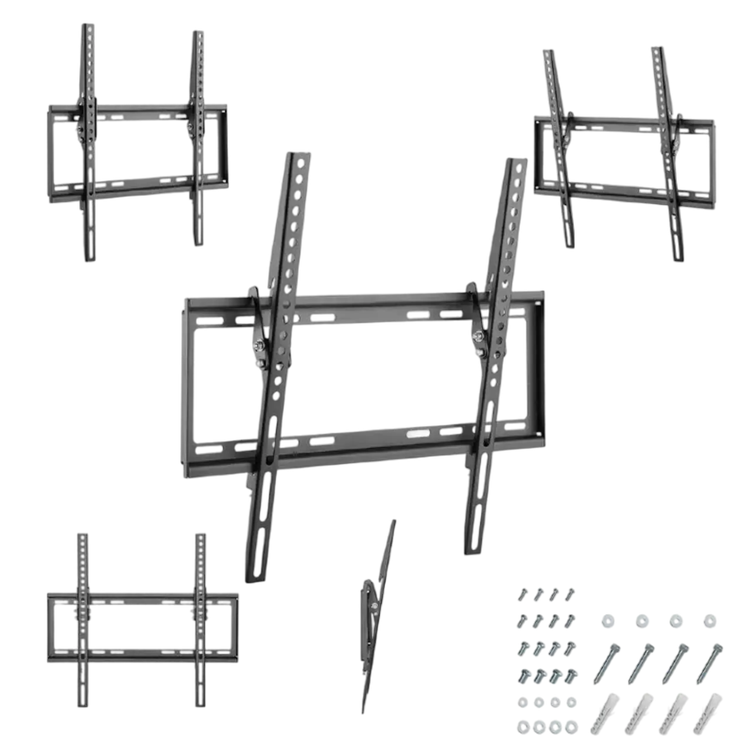Suport înclinat pe perete Gembird WM-55T-03, Negru