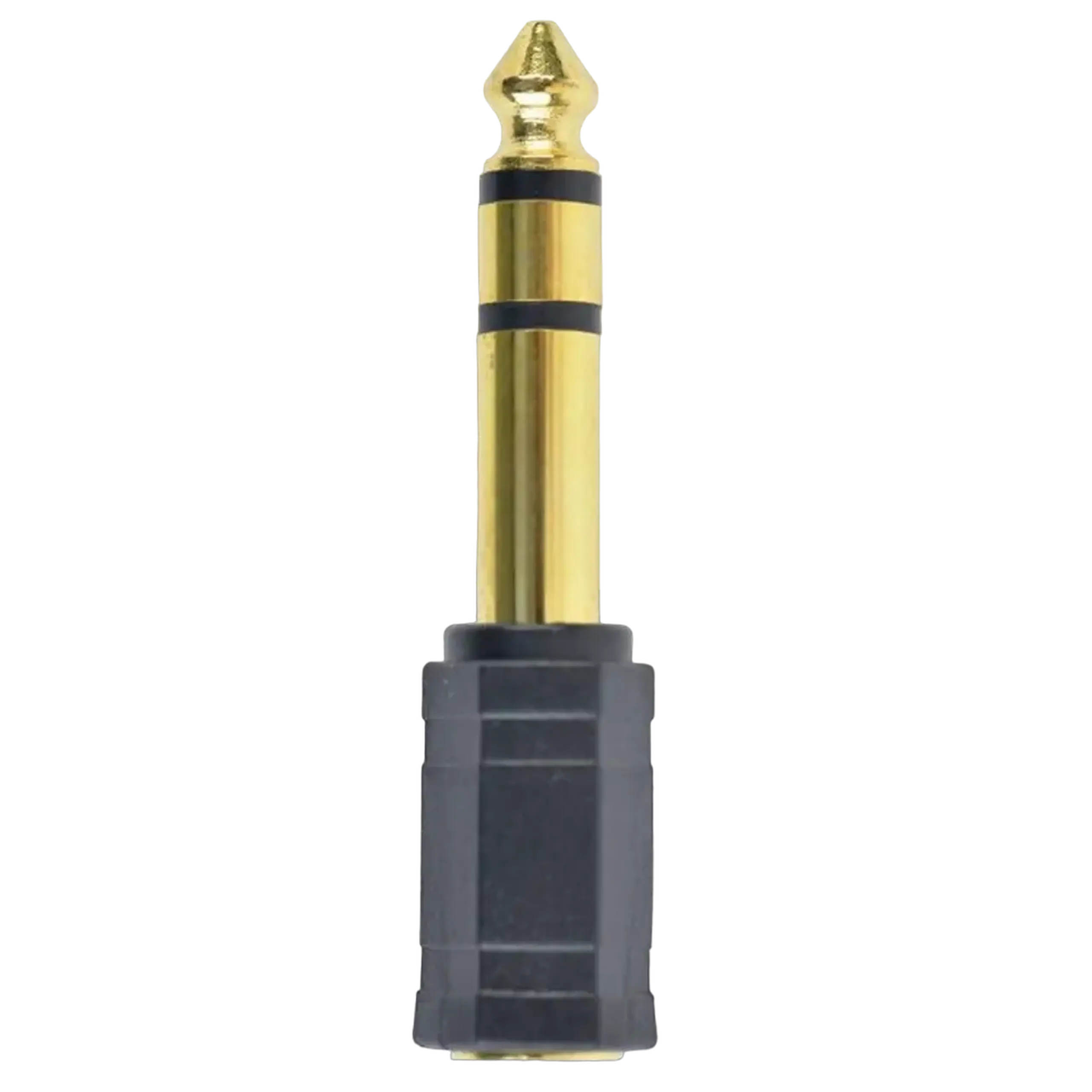 Audio Adaptor Cablexpert A-6.35M-3.5F, 6.35mm 3-pin (M) - 3.5mm 3-pin (F), Negru