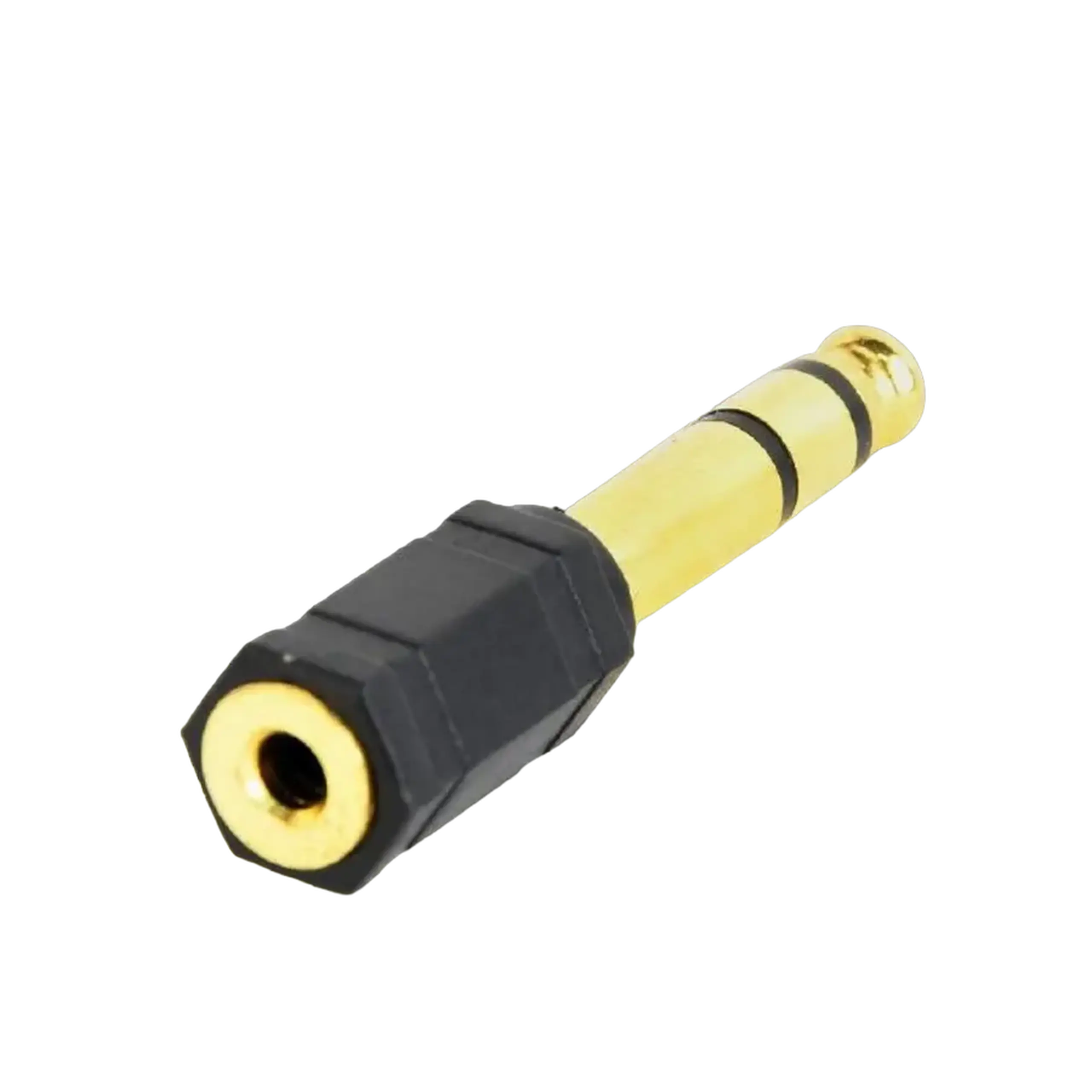 Audio Adaptor Cablexpert A-6.35M-3.5F, 6.35mm 3-pin (M) - 3.5mm 3-pin (F), Negru