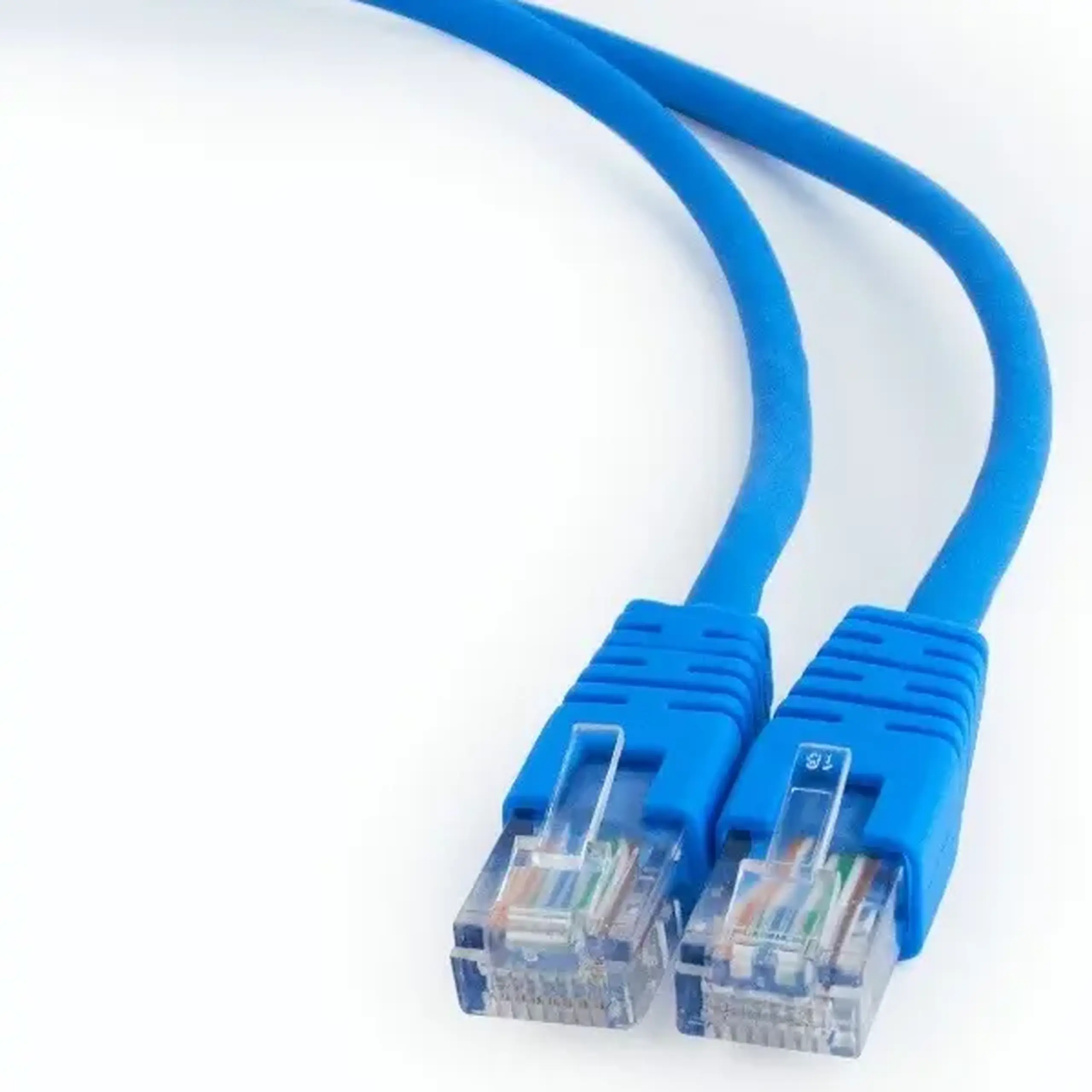 Patch cord Cablexpert PP12-0.25M/B, CAT5e UTP, 0,25m, Albastru
