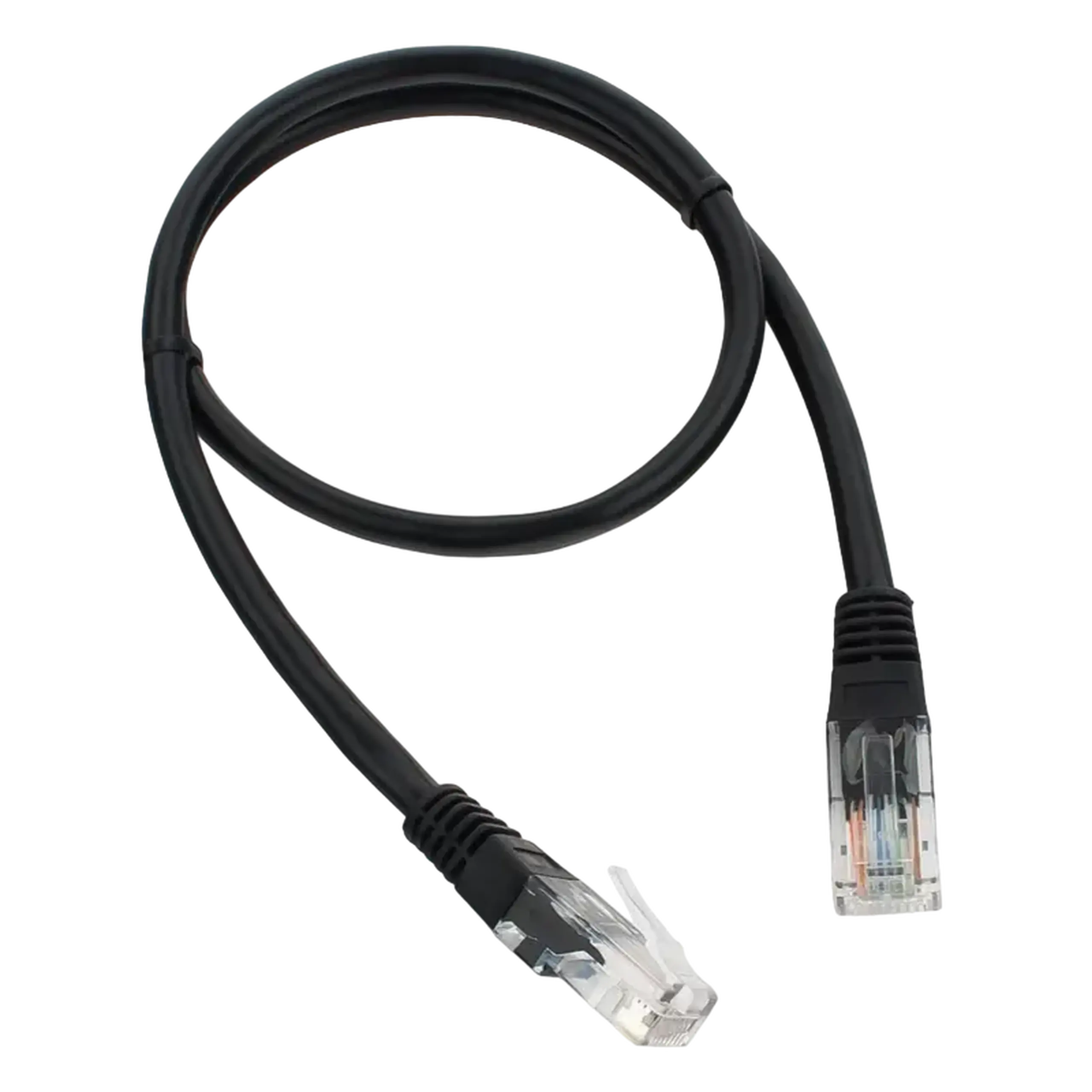 Patch cord Cablexpert PP12-0.5M/BK, CAT5e UTP, 0,5m, Negru