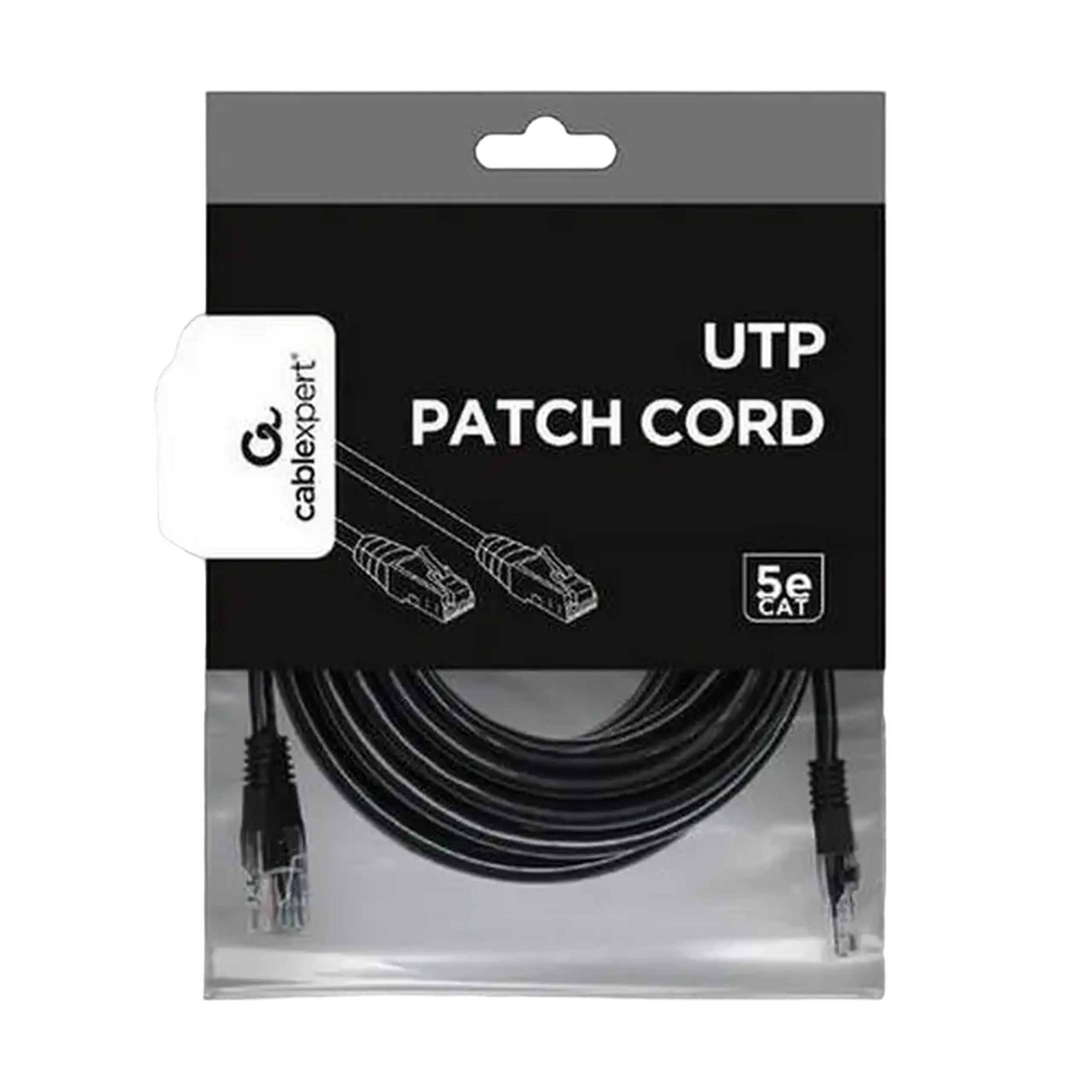 Patch cord Cablexpert PP12-10M/BK, Cat5e FTP, 10m, Negru