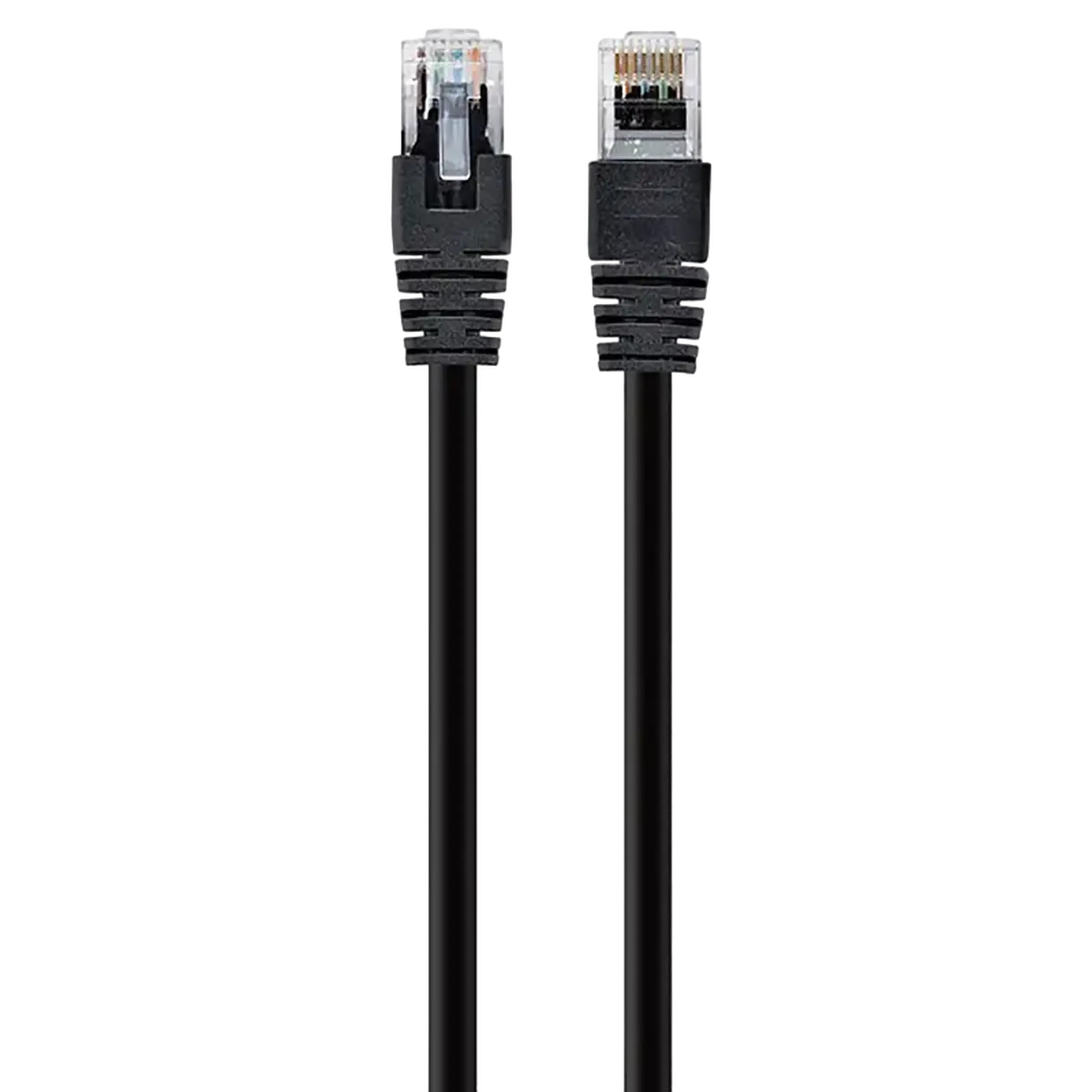 Patch cord Cablexpert PP12-2M/BK, CAT5e UTP, 2m, Negru