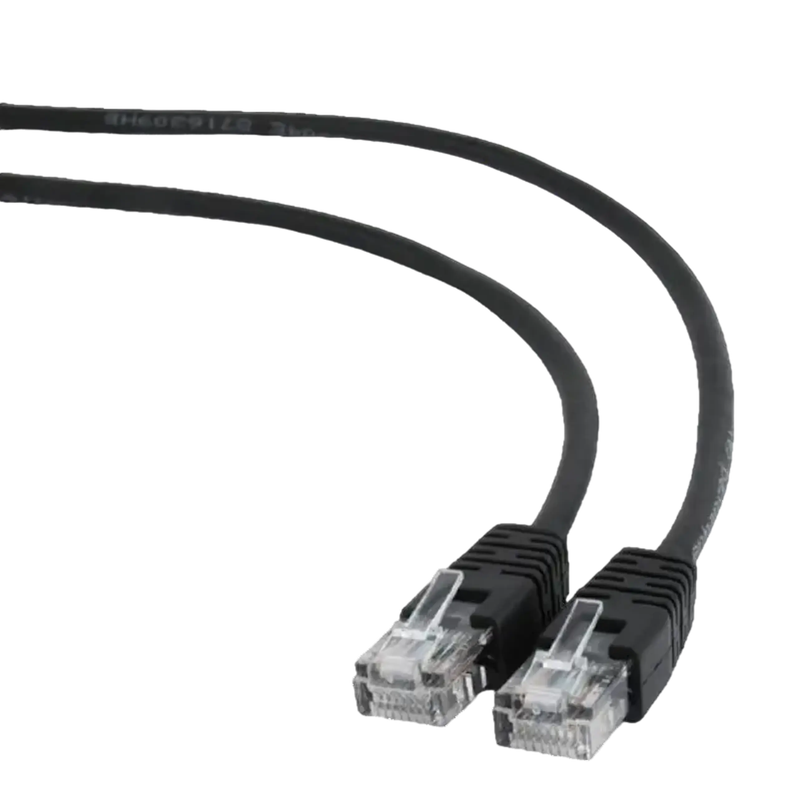 Patch cord Cablexpert PP12-2M/BK, CAT5e UTP, 2m, Negru