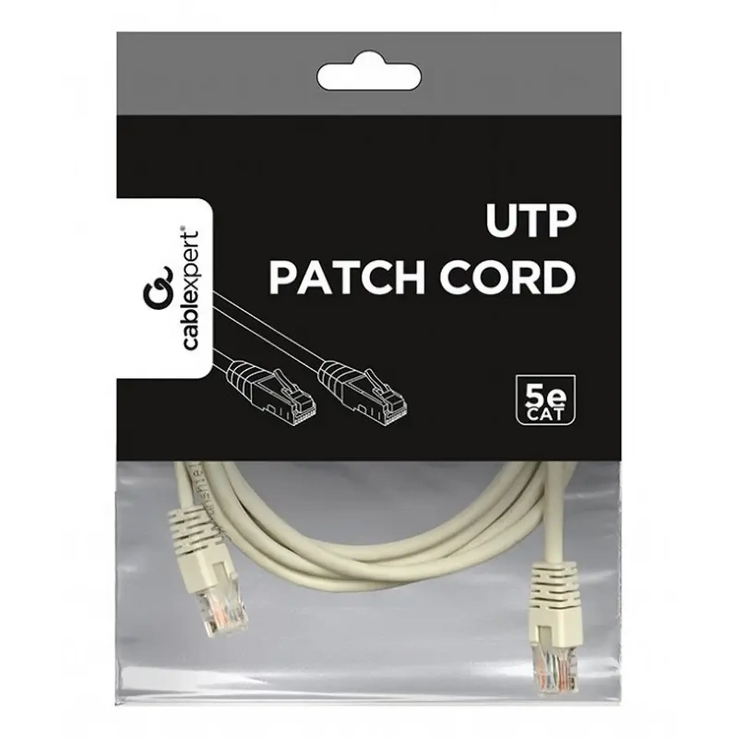 Patch cord Cablexpert PP12-3M, CAT5e UTP, 3m, Gri
