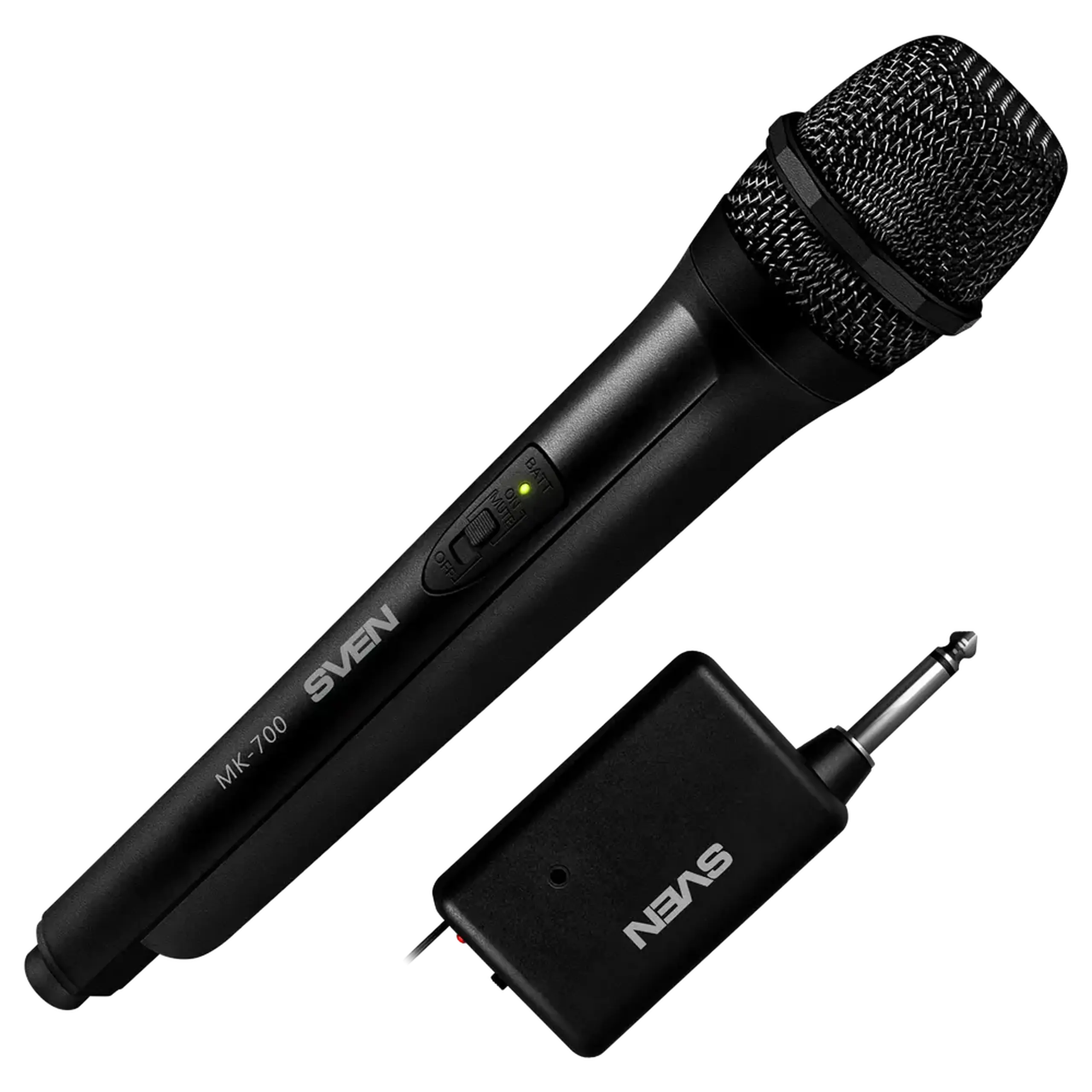 Microfon Karaoke SVEN MK-700, Fără fir, Negru