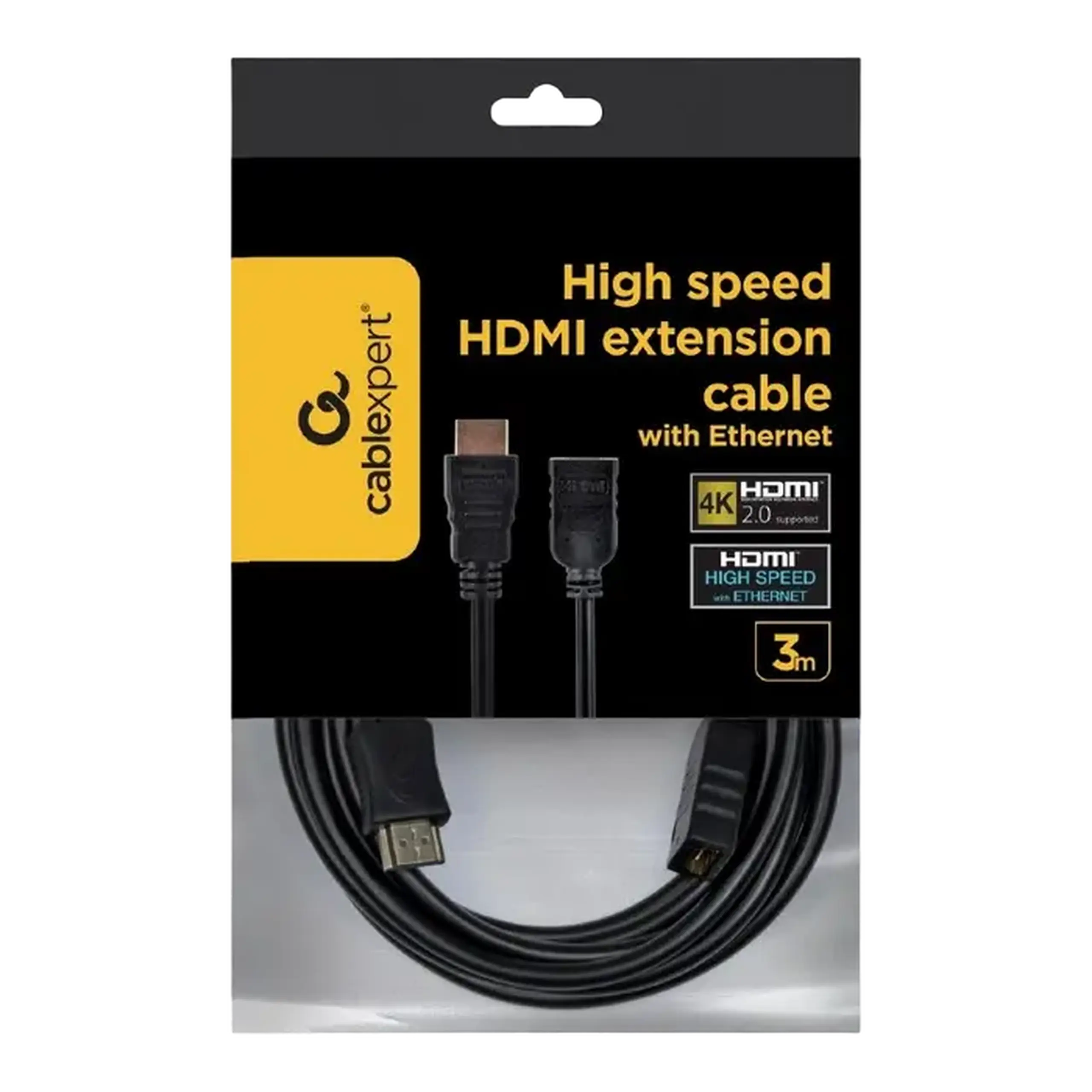 Cablu Video Cablexpert CC-HDMI4X-10, HDMI (M) - HDMI (F), 3m, Negru