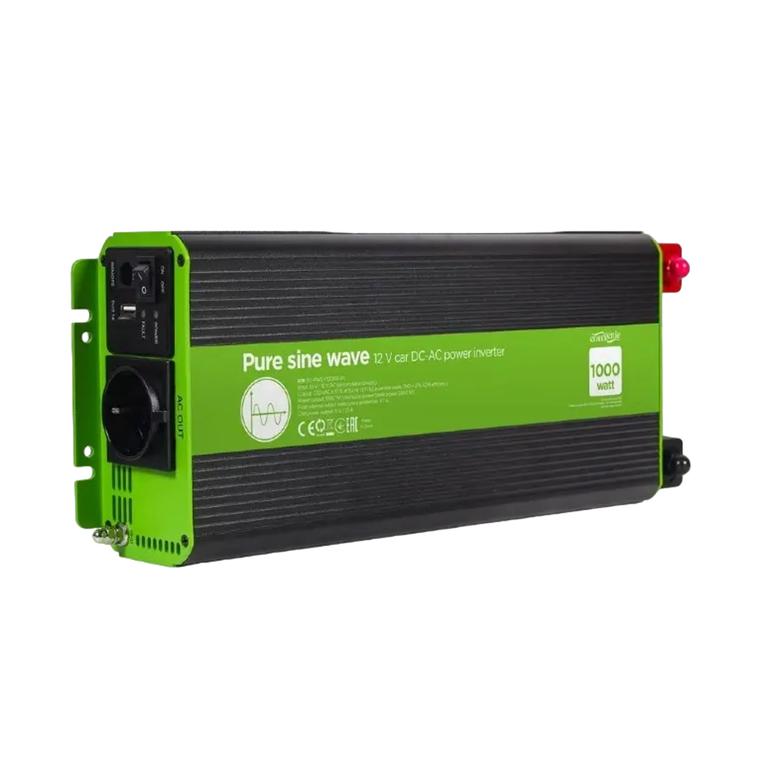 Invertor Auto Energenie EG-PWC-PS1000-01, 1000W, Multicolor
