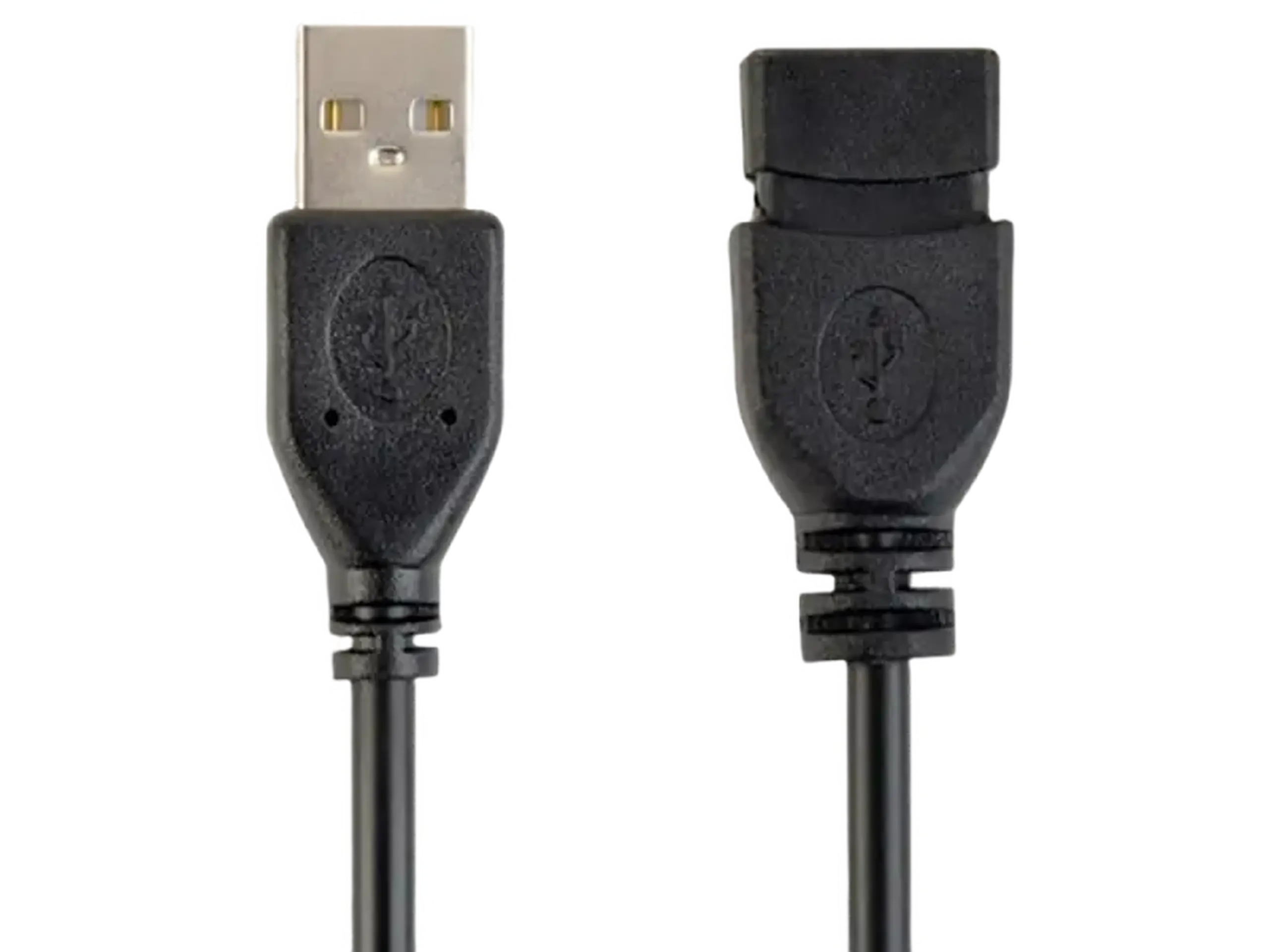 Cablu de comunicație Cablexpert CCP-USB2-AMAF-0.15M, USB Type-A (M)/USB Type-A (F), 0,15m, Negru
