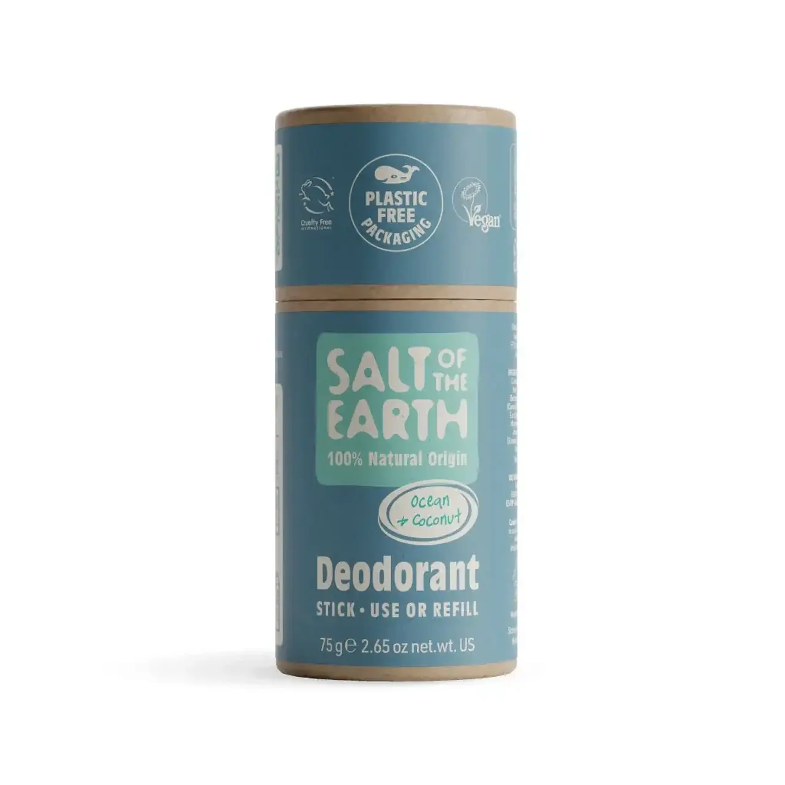 Salt of the Earth, Ocean & Coconut Natural Deodorant Stick, 75 g