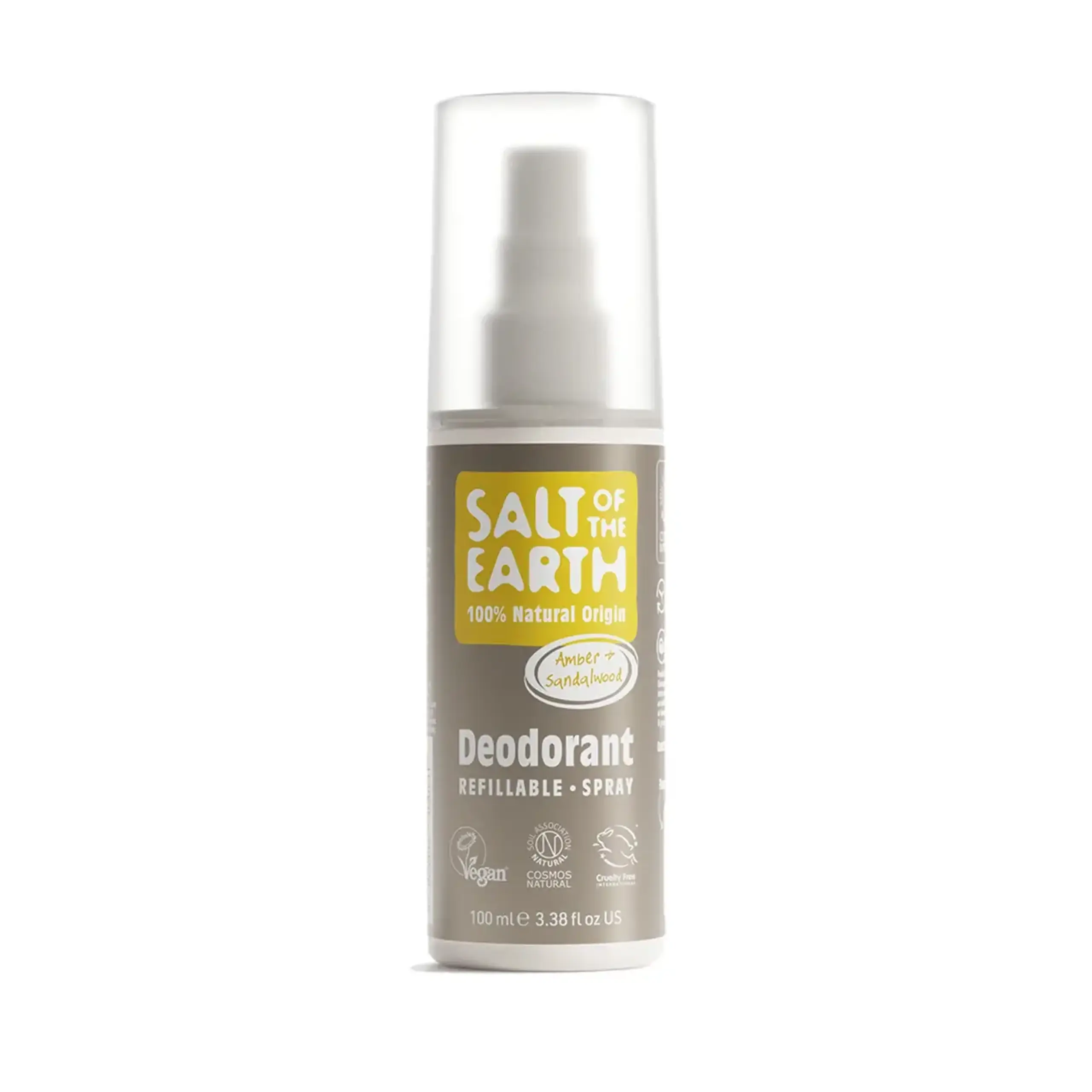 Salt of the Earth, Amber & Sandalwood Natural Deodorant Spray, 100 ml