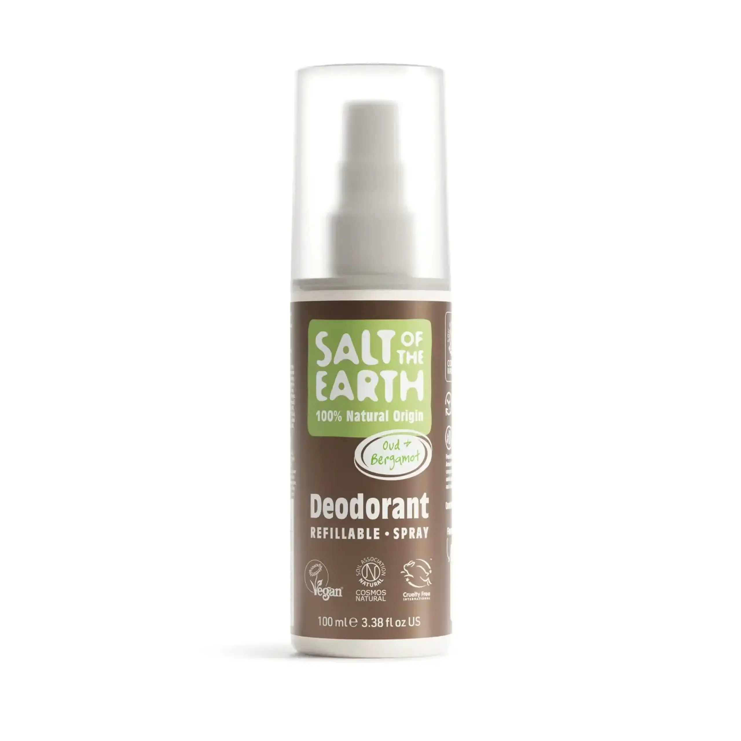 Salt of the Earth, Oud & Bergamot Natural Deodorant Spray, 100 ml
