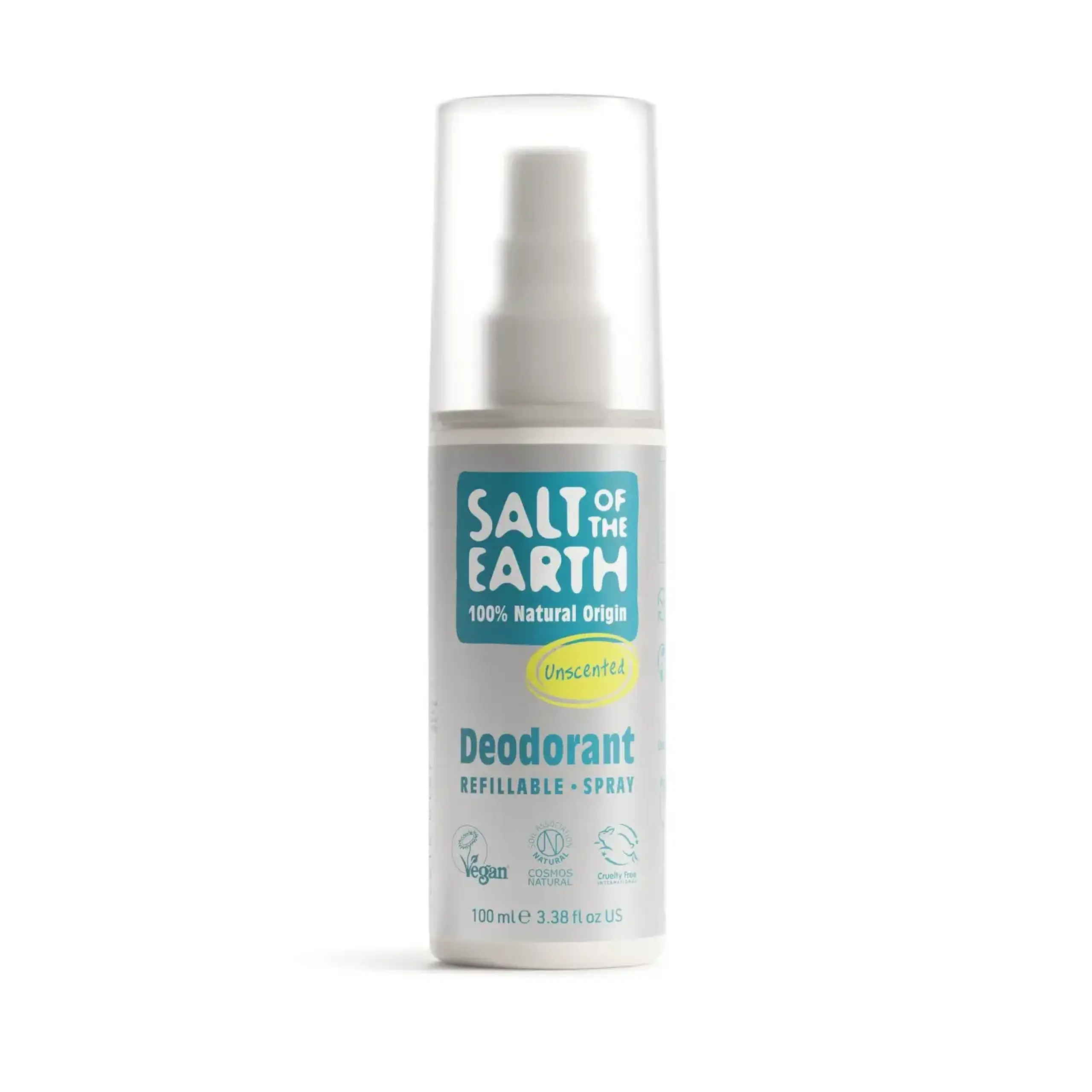 Salt of the Earth, Unscented Natural Deodorant Spray, 100 ml
