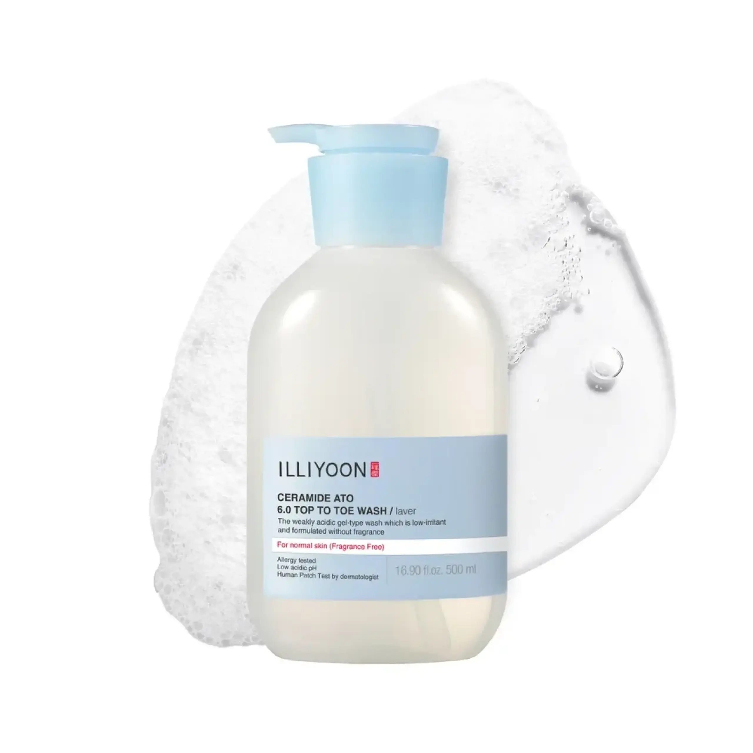 Gel de dus Illiyoon, Ceramide Ato 6.0 Top To Toe Wash, 500 ml