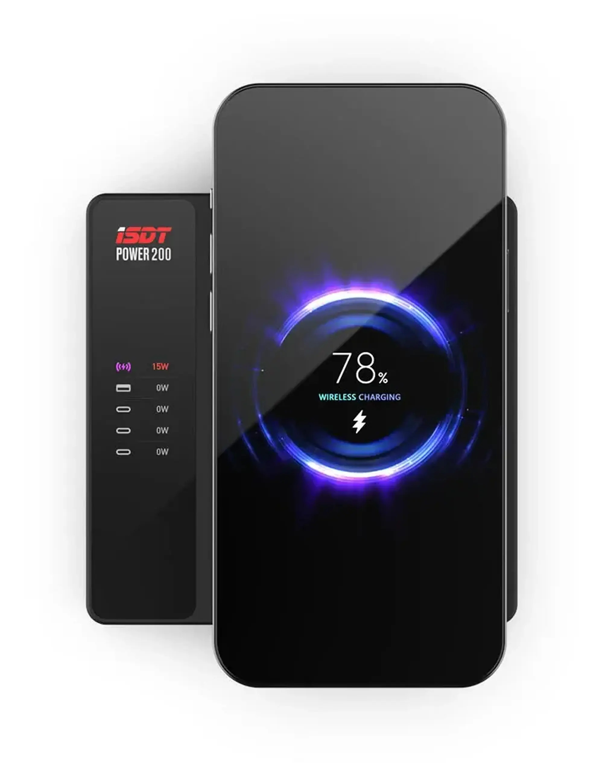 Nou! Încărcător ISDT POWER 200H | 200W | USB-C 100W | Wireless 15W