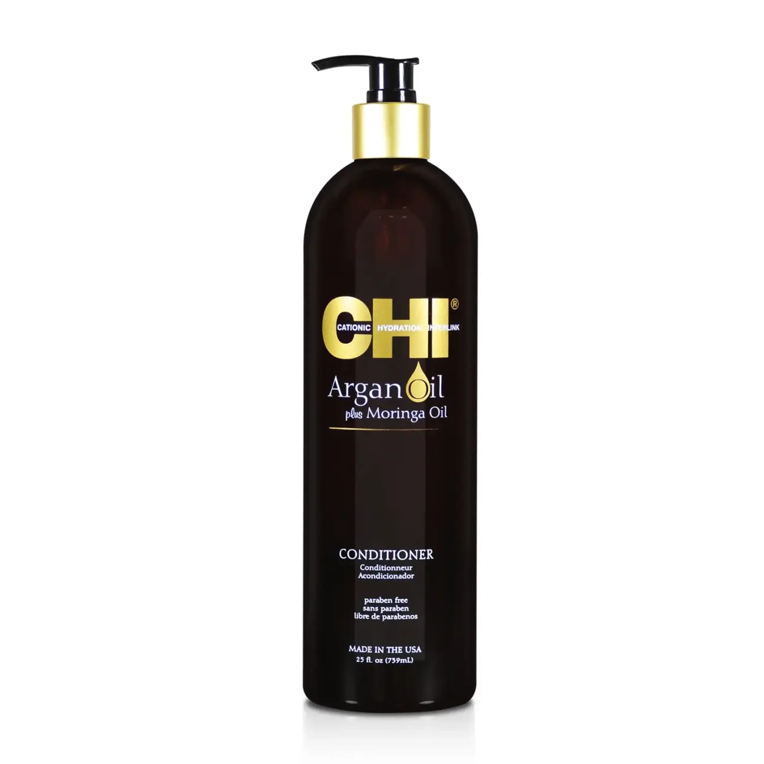 Balsam pentru păr uscat și deteriorat CHI Argan Oil Moringa Oil Conditioner, 739 ml